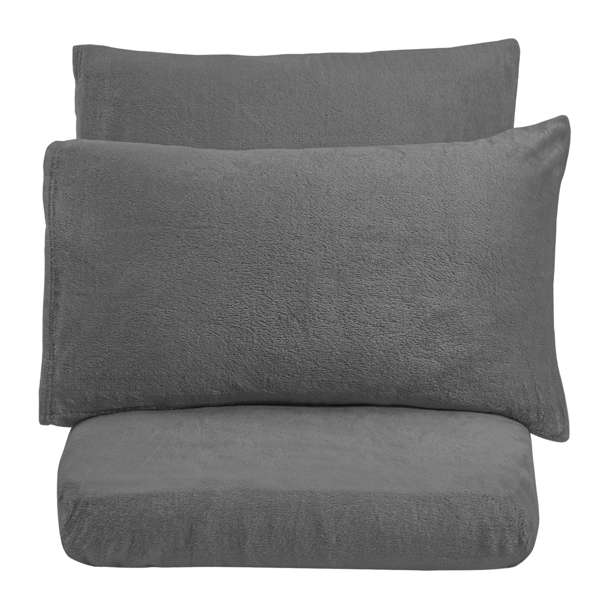 VIANNEY Sábana De Cajón Súper Calientita Con Textura De Cobertor Siberia Alpes Gris