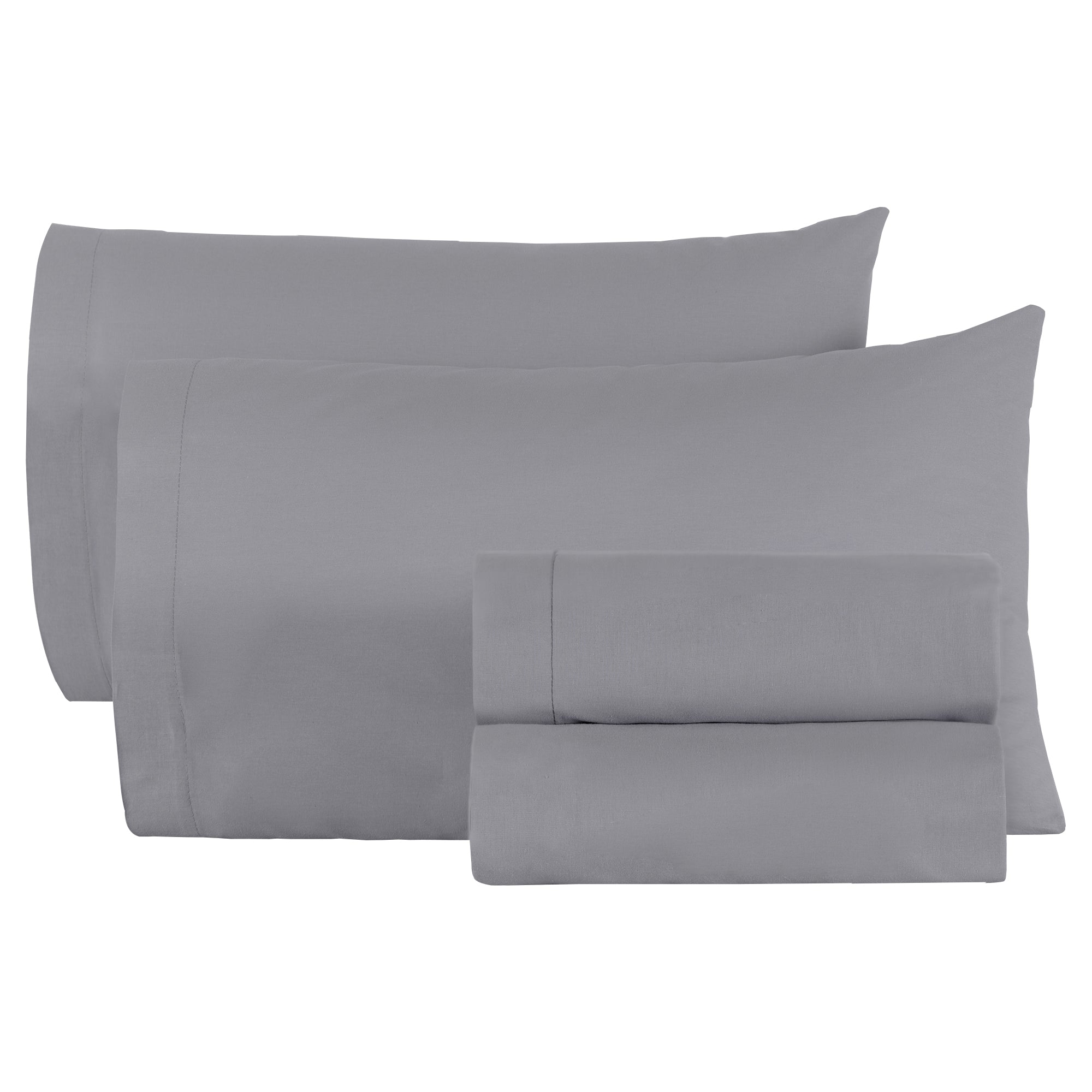 VIANNEY Juego De Sábanas Frescas 100% Algodón Cabos Gris Neutral