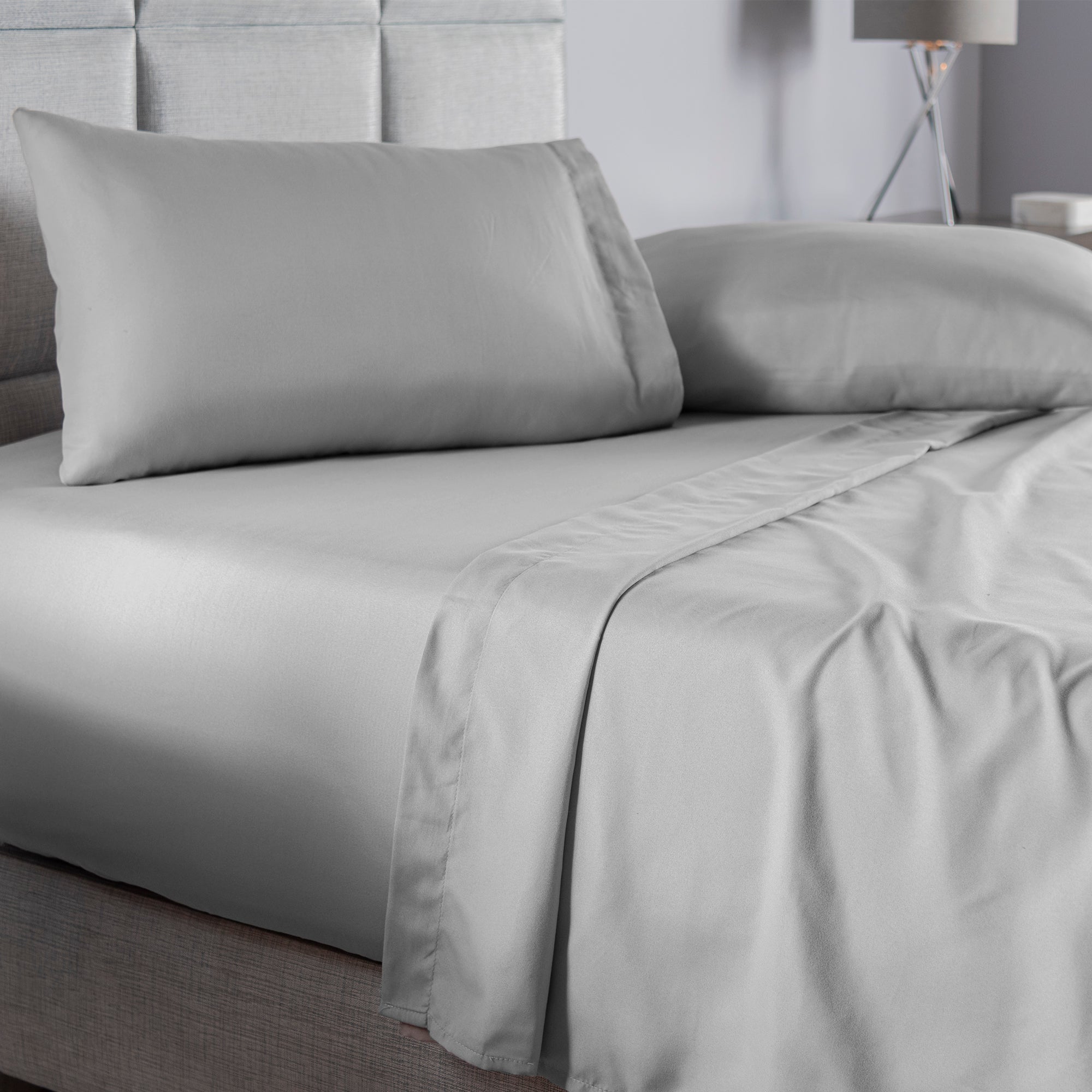 VIANNEY Juego De Sábanas Súper Suaves Viasoft Gris