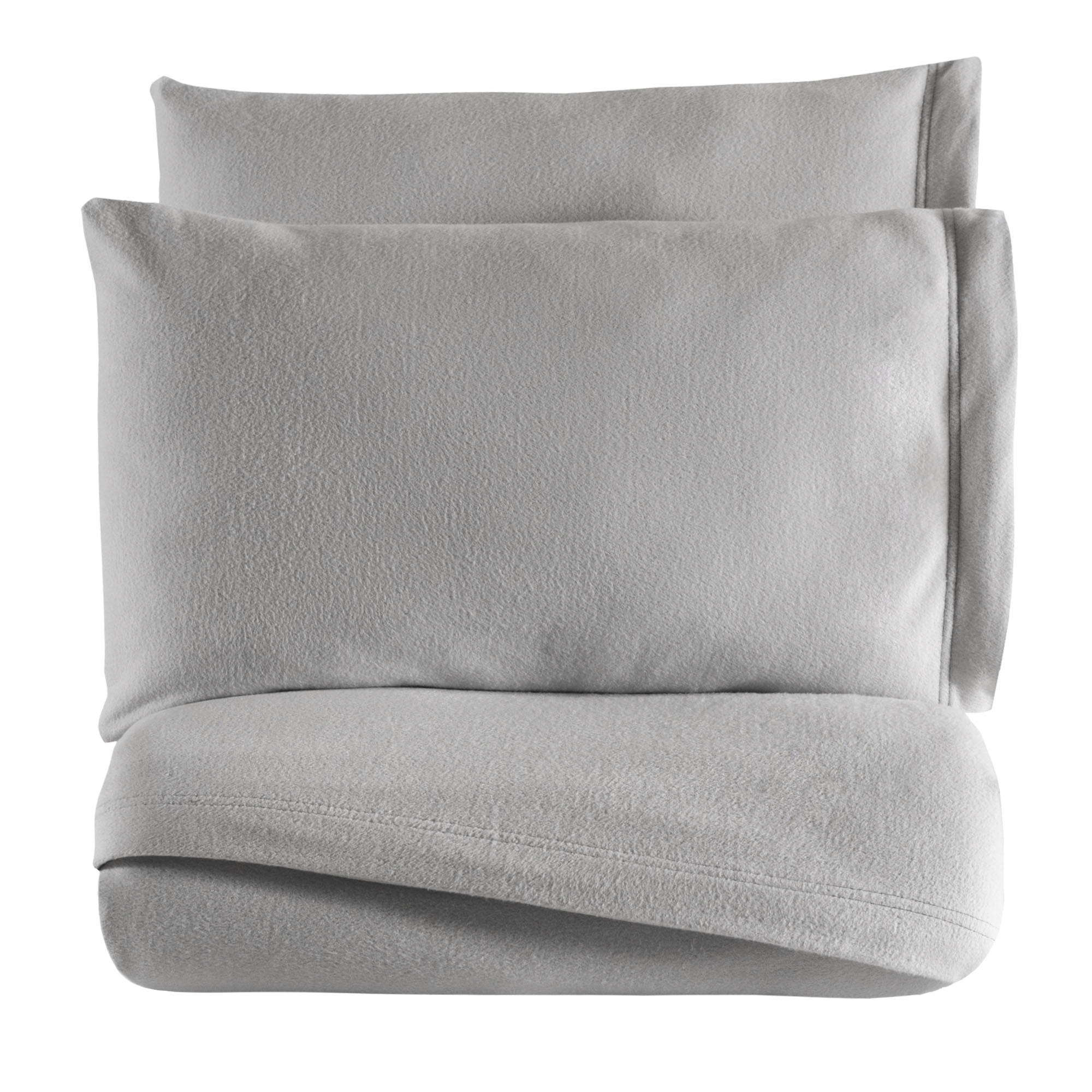 VIANNEY Juego De Sábanas De Polar Calientitas Con Textura Súper Suave Gris