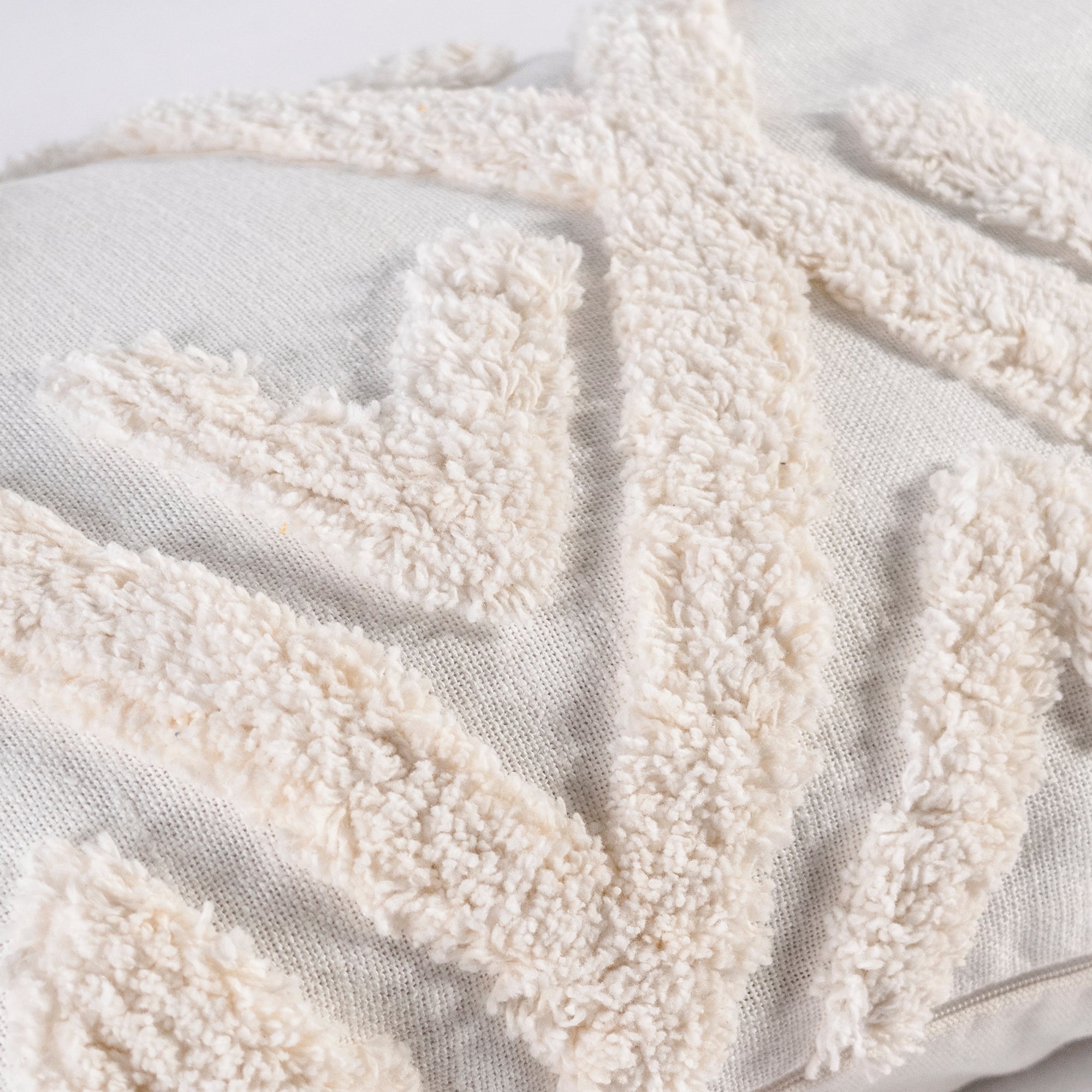 VIANNEY Funda De Cojín, Con Tejido Mumbai Beige