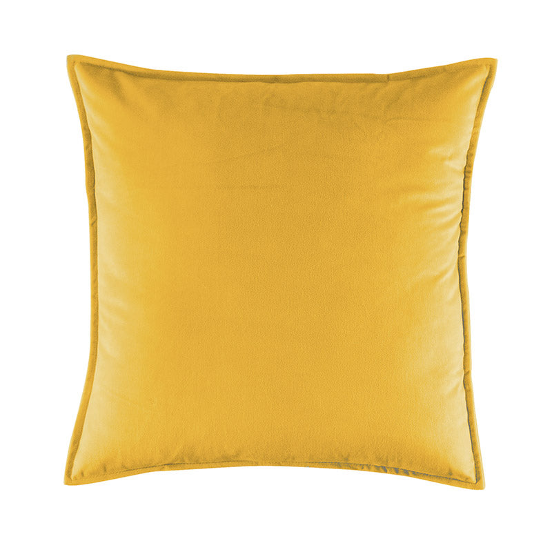 VIANNEY Funda De Cojín, Con Textura De Terciopelo Velvet Mostaza