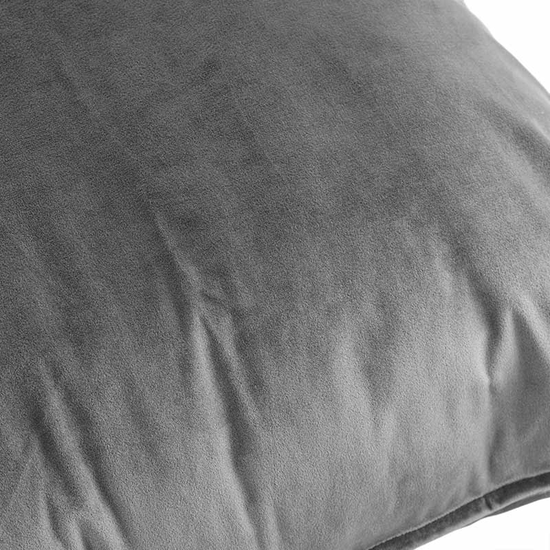 VIANNEY Funda De Cojín, Con Textura De Terciopelo Velvet Gris