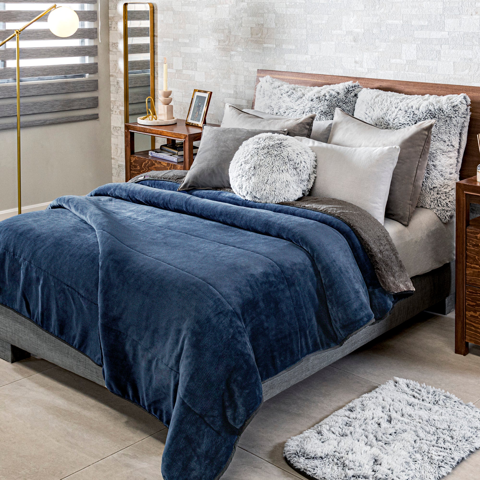 VIANNEY Cobertor Ultrasuave Con Interior De Borrega Premium Invernal Alaska