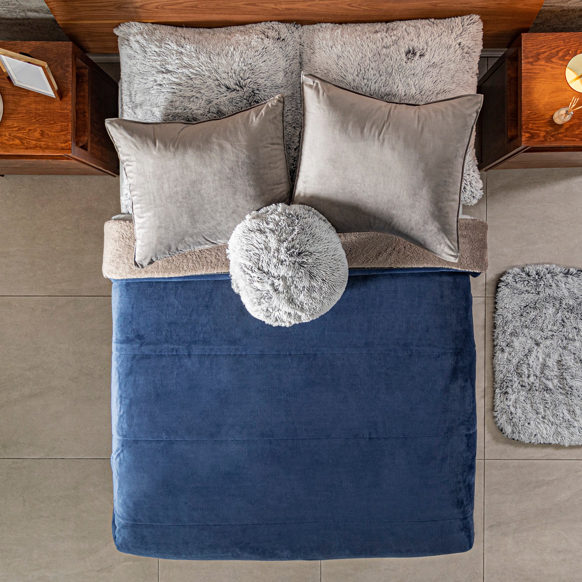 VIANNEY Cobertor Ultrasuave Con Interior De Borrega Premium Invernal Alaska