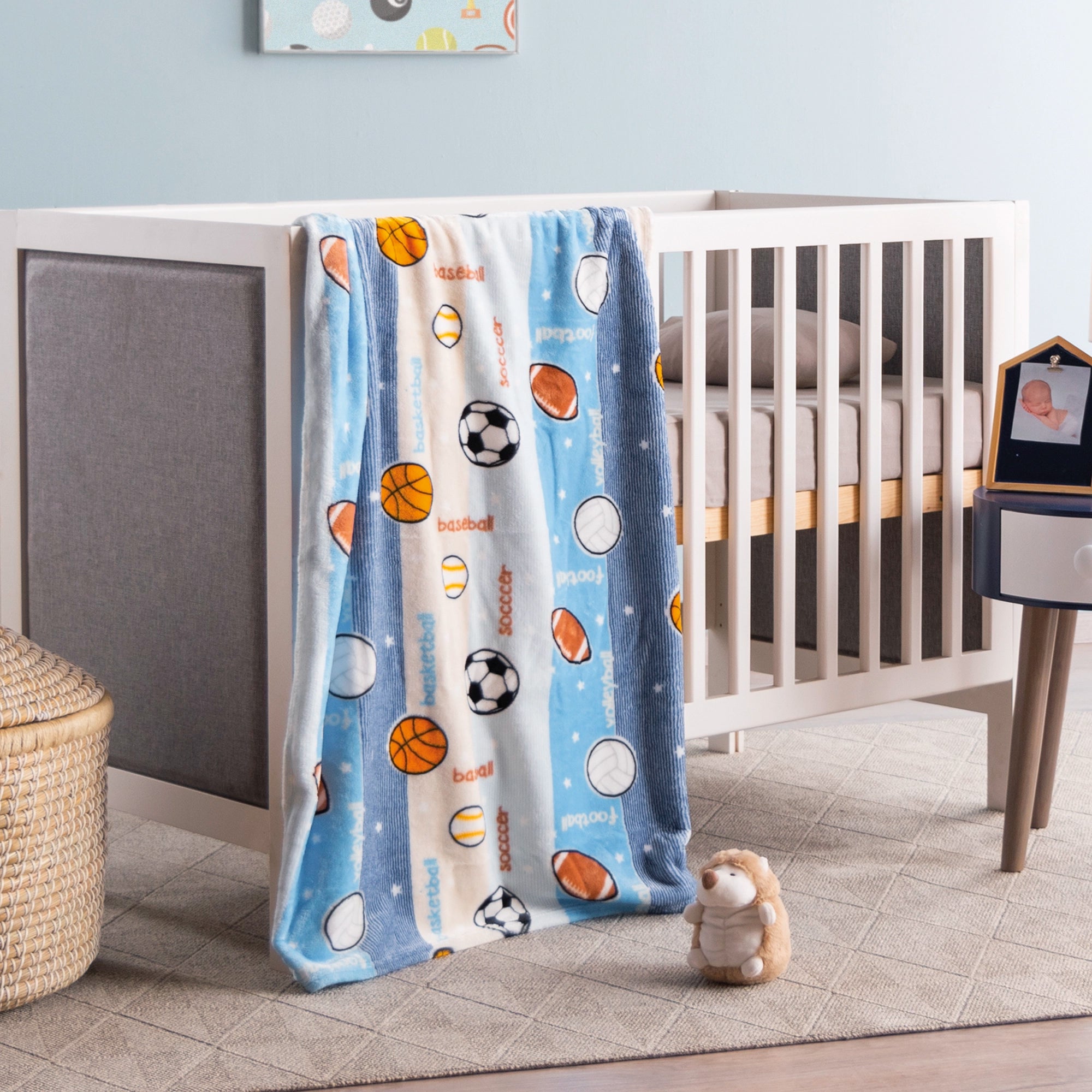 VIANNEY Cobijita Ligera Para Bebé Súper Suave Con Peluche Incluido Pelotas