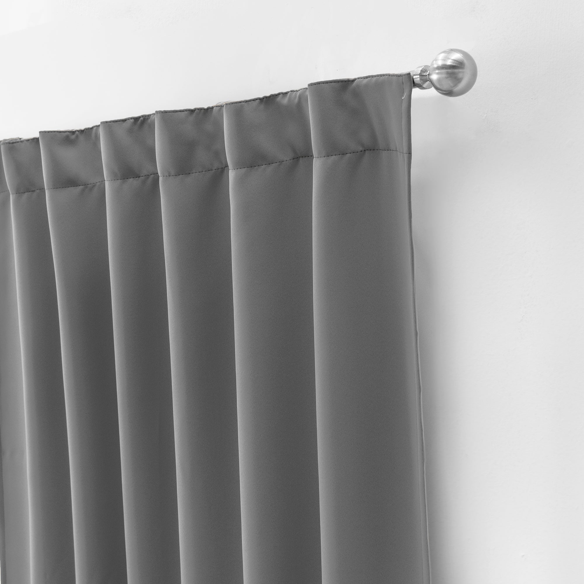 VIANNEY Set De Cortinas Blackout Luz Baja Catania Gris