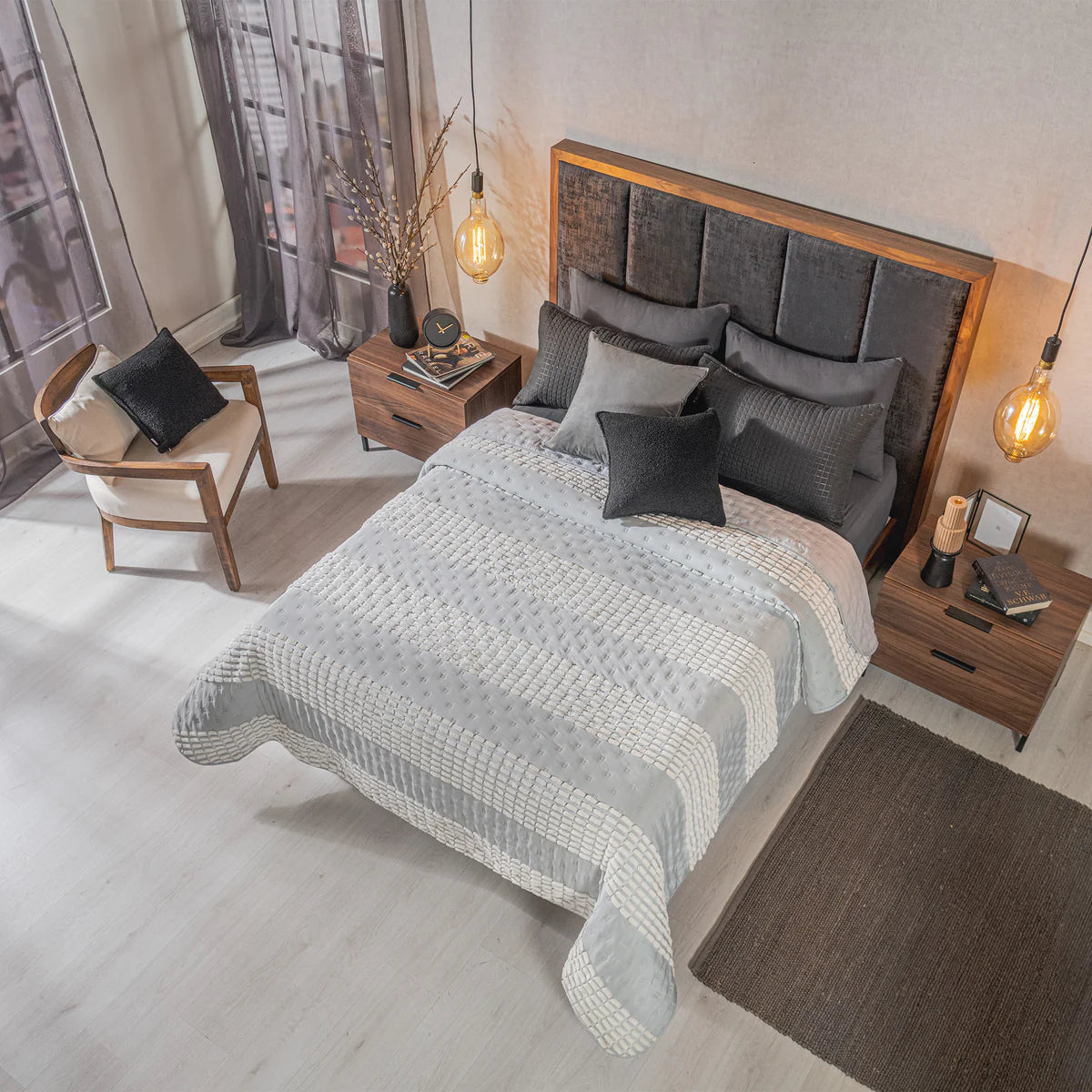 VIANNEY Edredón Ultradelgado Doble Vista Con Textura Nuut Bilbao