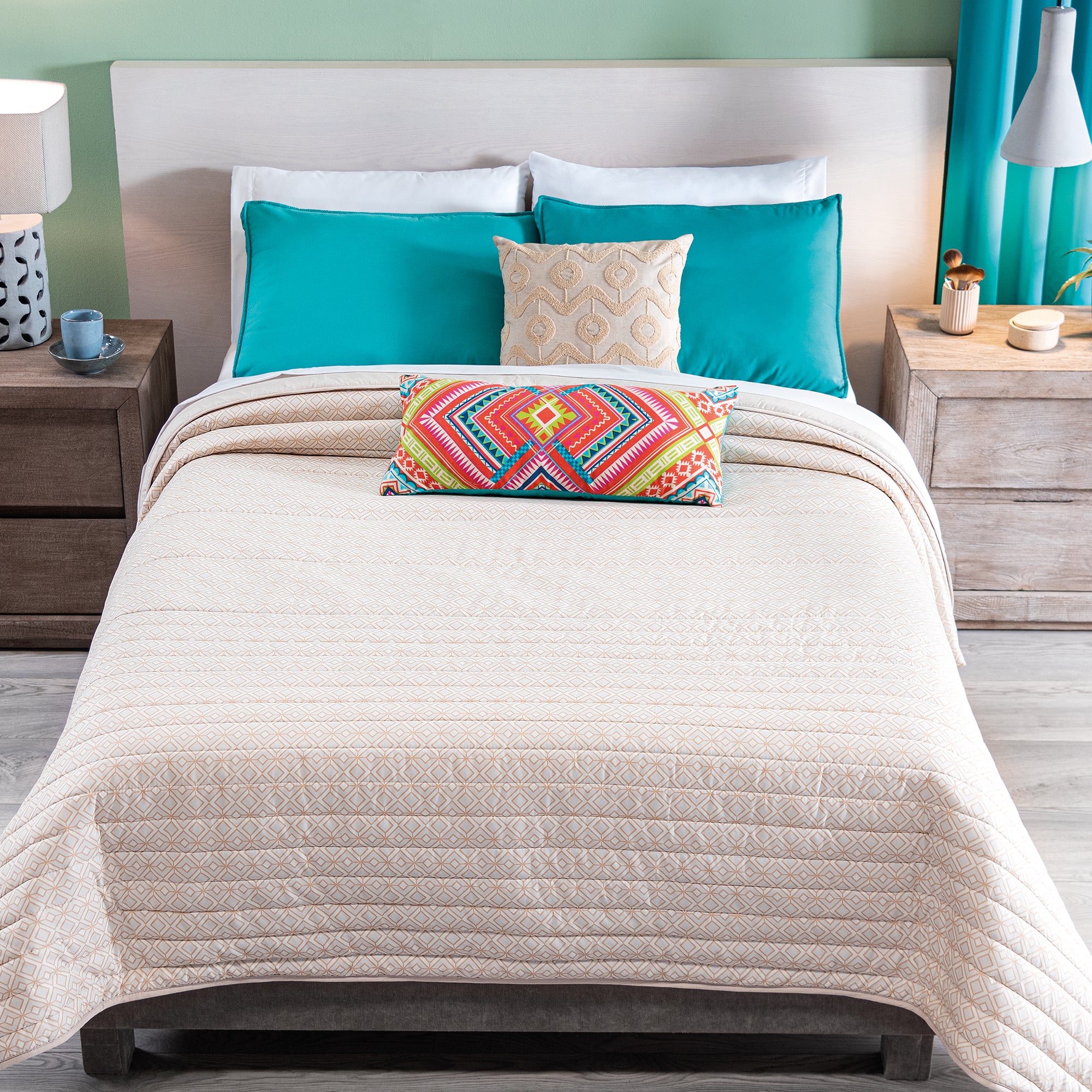 VIANNEY Juego De Edredón Ultradelgado Doble Vista Con Fundas y Cojín Dilar