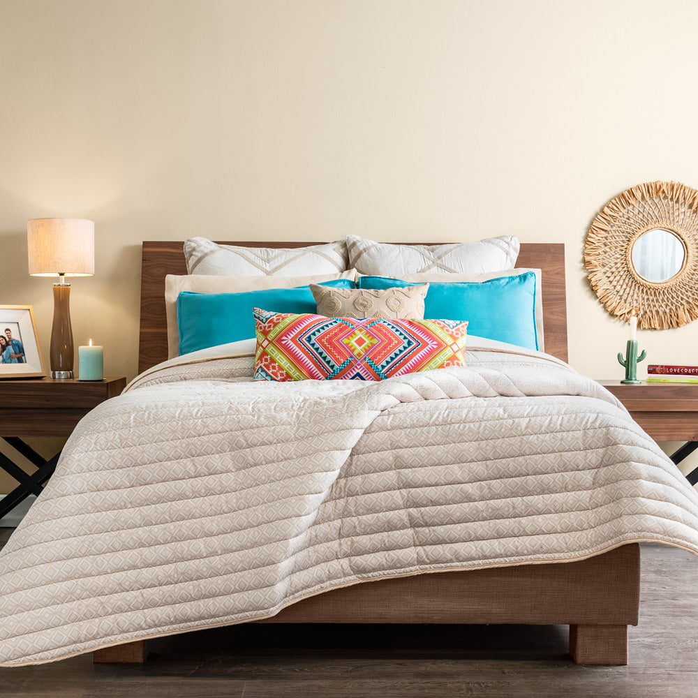 VIANNEY Juego De Edredón Ultradelgado Doble Vista Con Fundas y Cojín Dilar