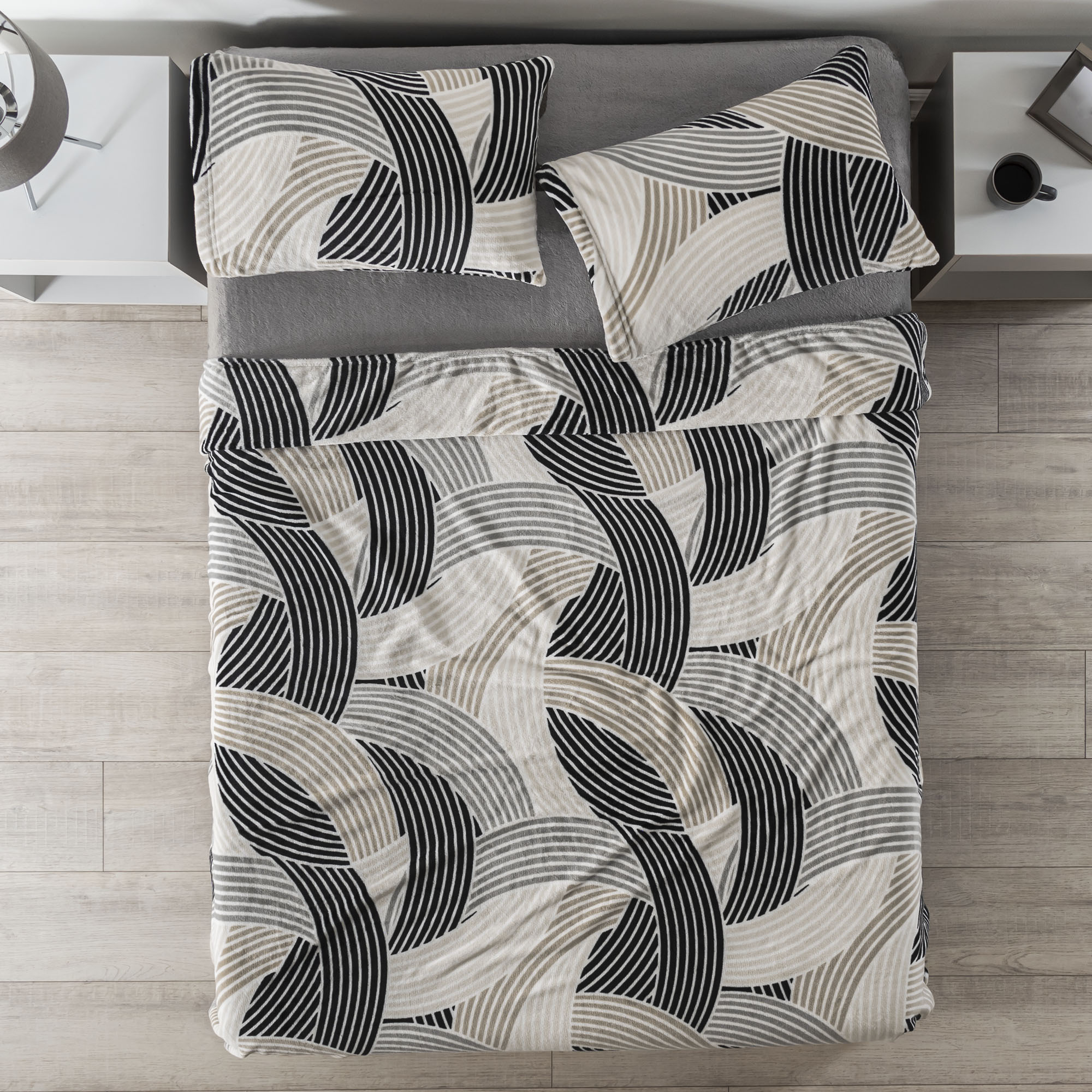 VIANNEY Juego De Sábanas Súper Calientitas Con Textura De Cobertor Siberia Polonia