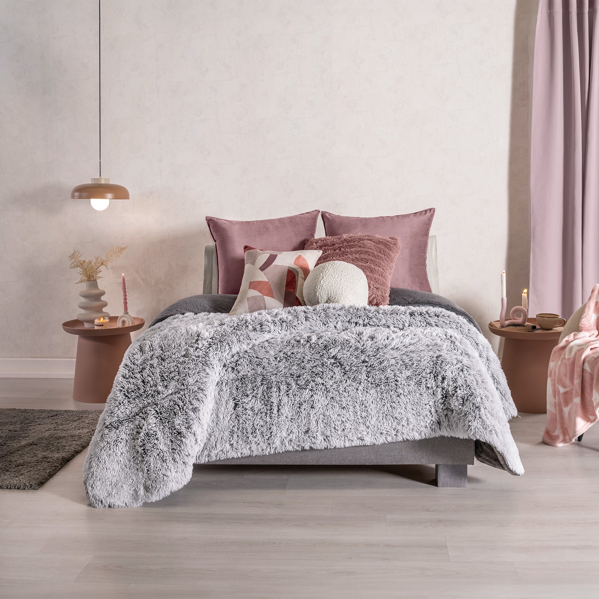 VIANNEY Cobertor De Pelo Largo Con Interior De Borrega Premium Everest Barrow