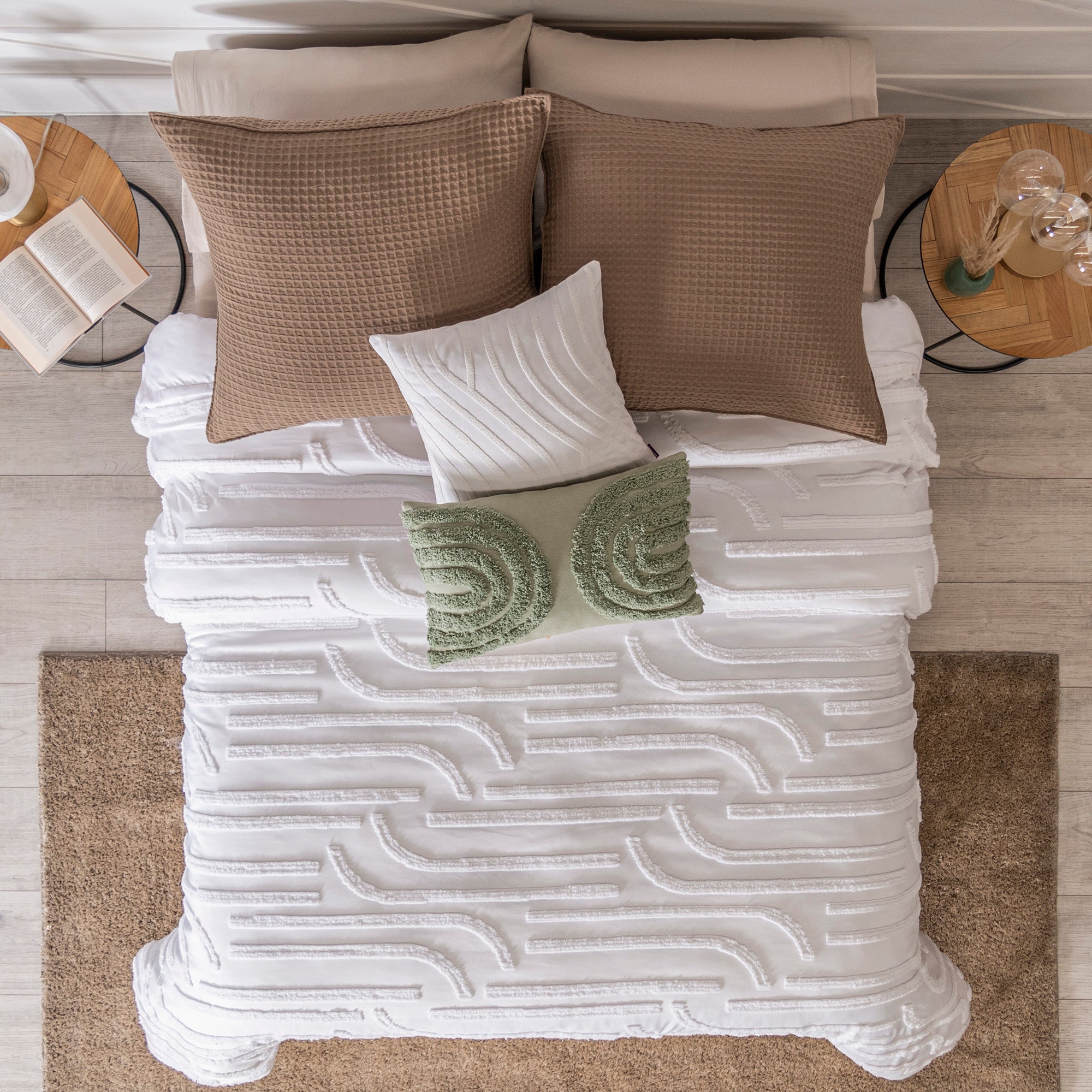 VIANNEY Funda De Duvet, Con Textura En Relieve Deco