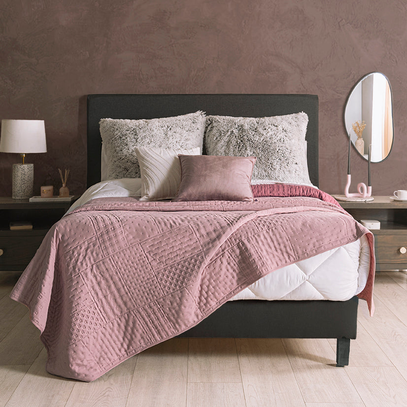VIANNEY Edredón Doble Vista Ultradelgado Novo Blush