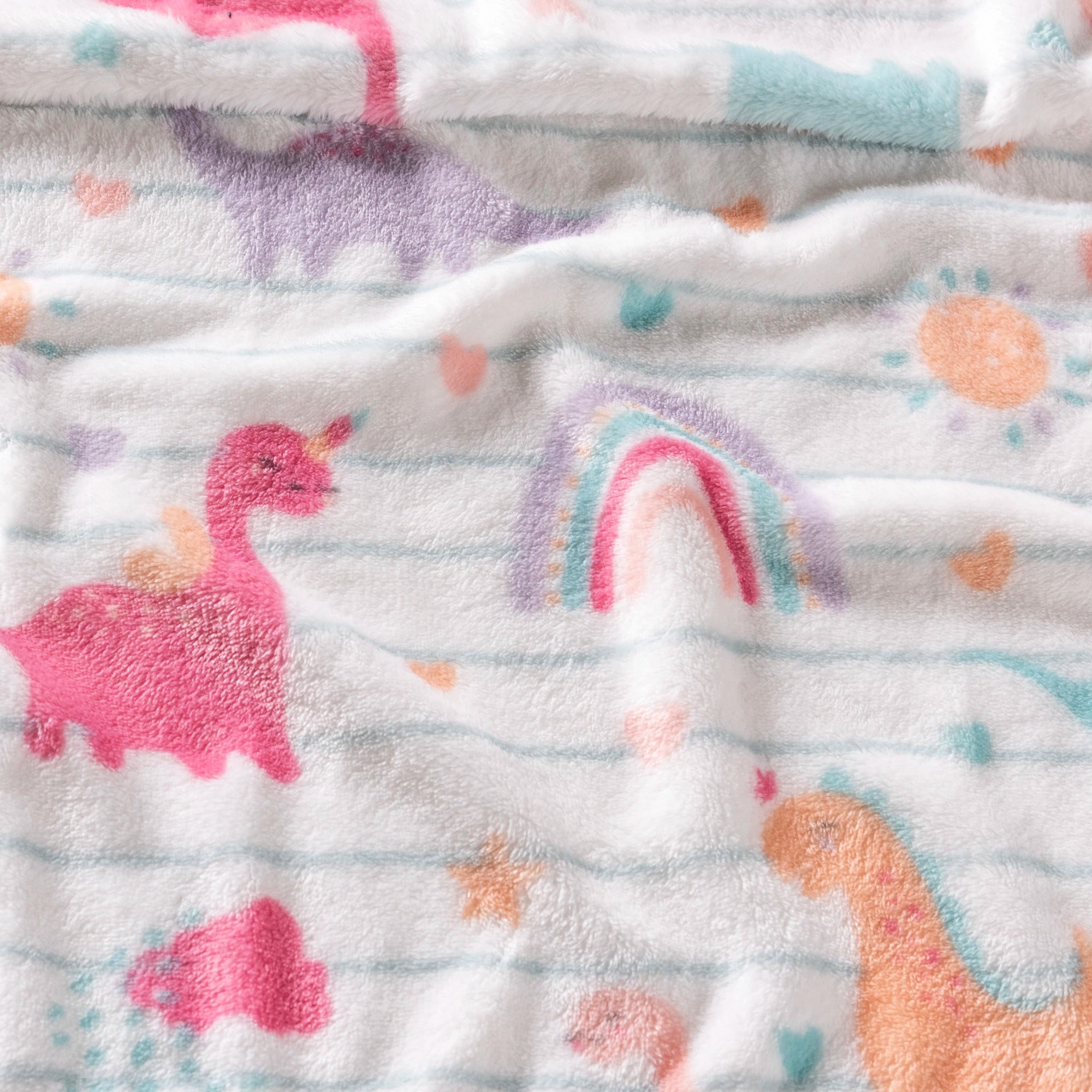 VIANNEY Cobijita Ligera Para Bebé Súper Suave Con Peluche Incluido Sweet Dino