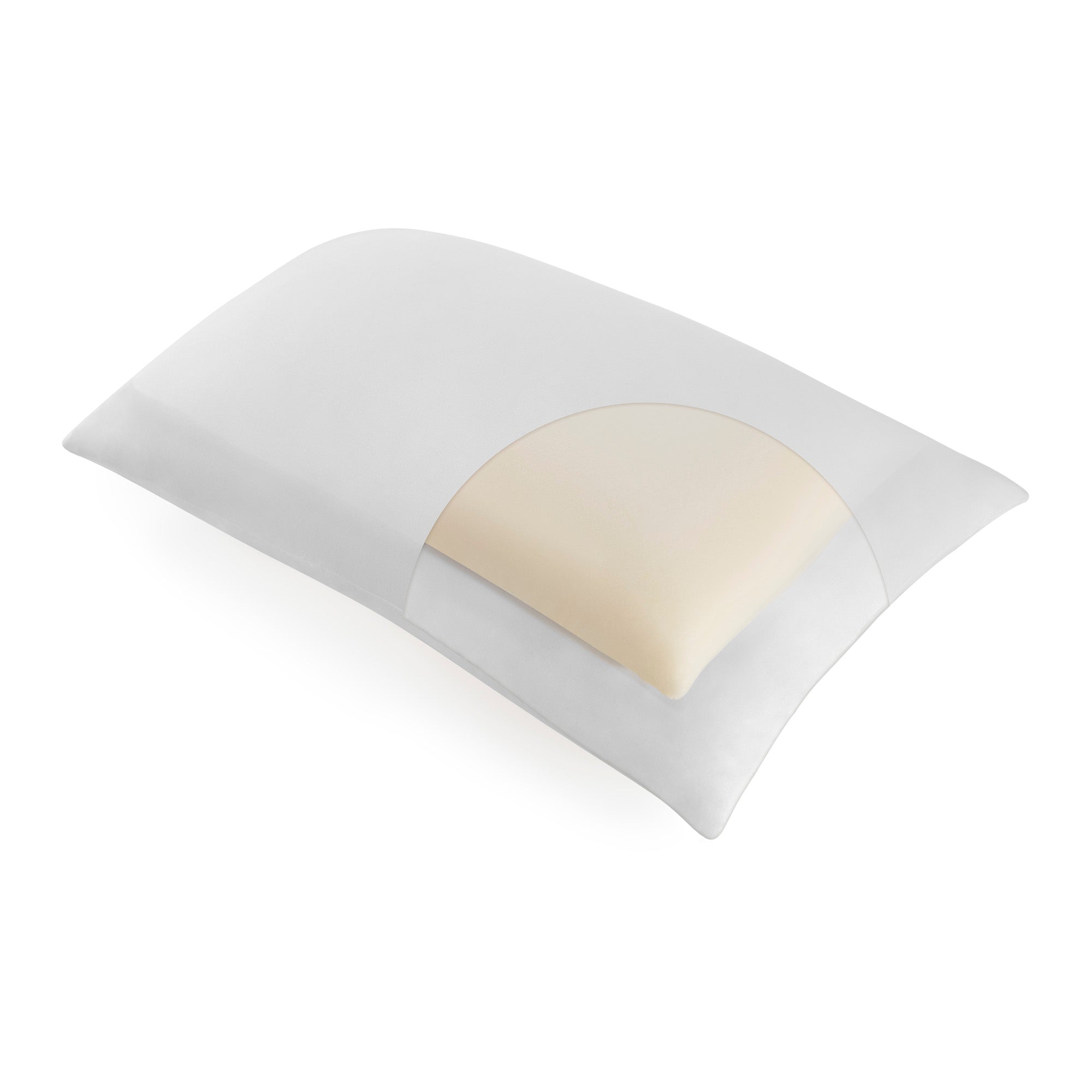 VIANNEY Almohada Dos En Uno De Memory Foam Y Fibra Suave Ultradelgada Viafoam Duo Soft