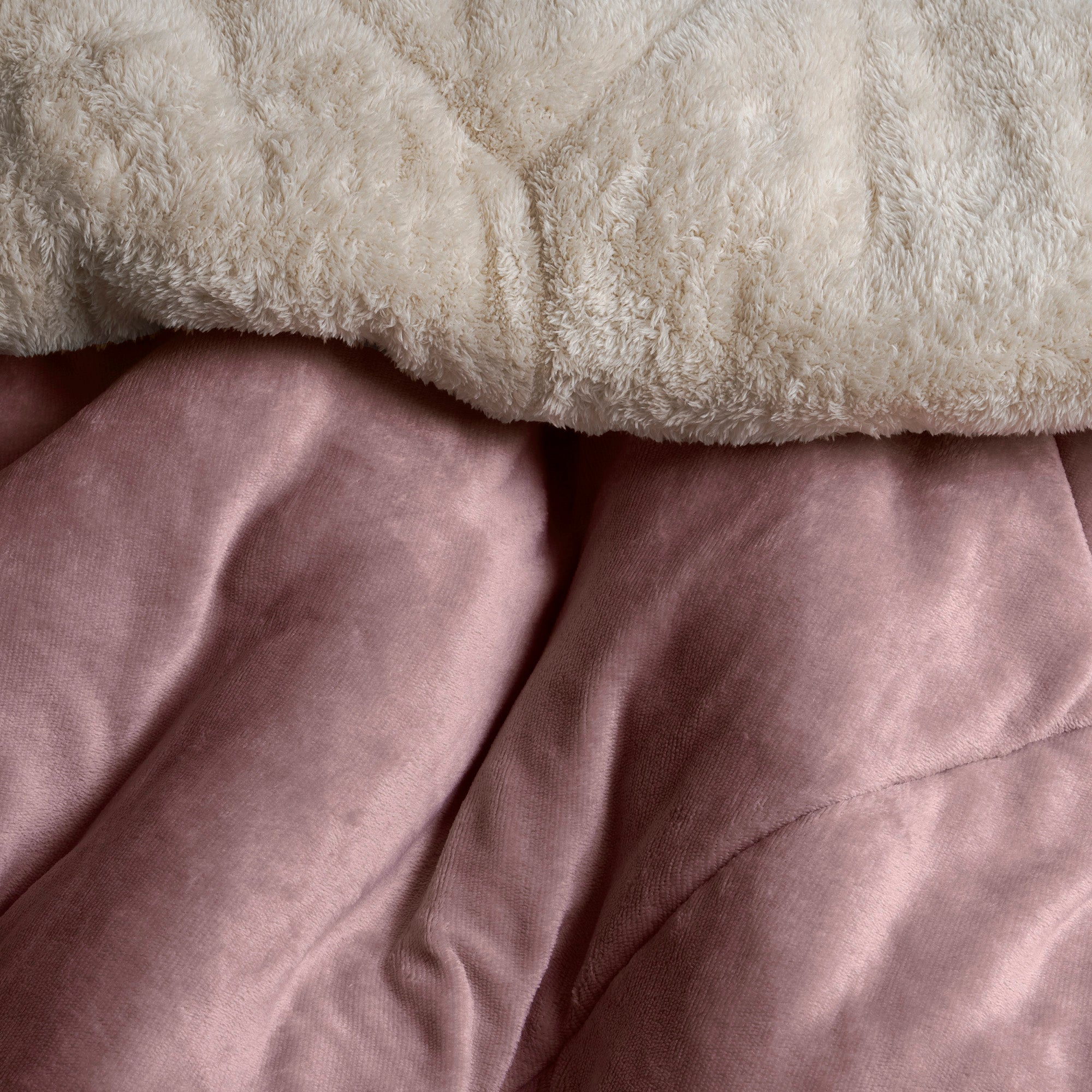 VIANNEY Cobertor Ultrasuave Con Interior De Borrega Premium Invernal Lila