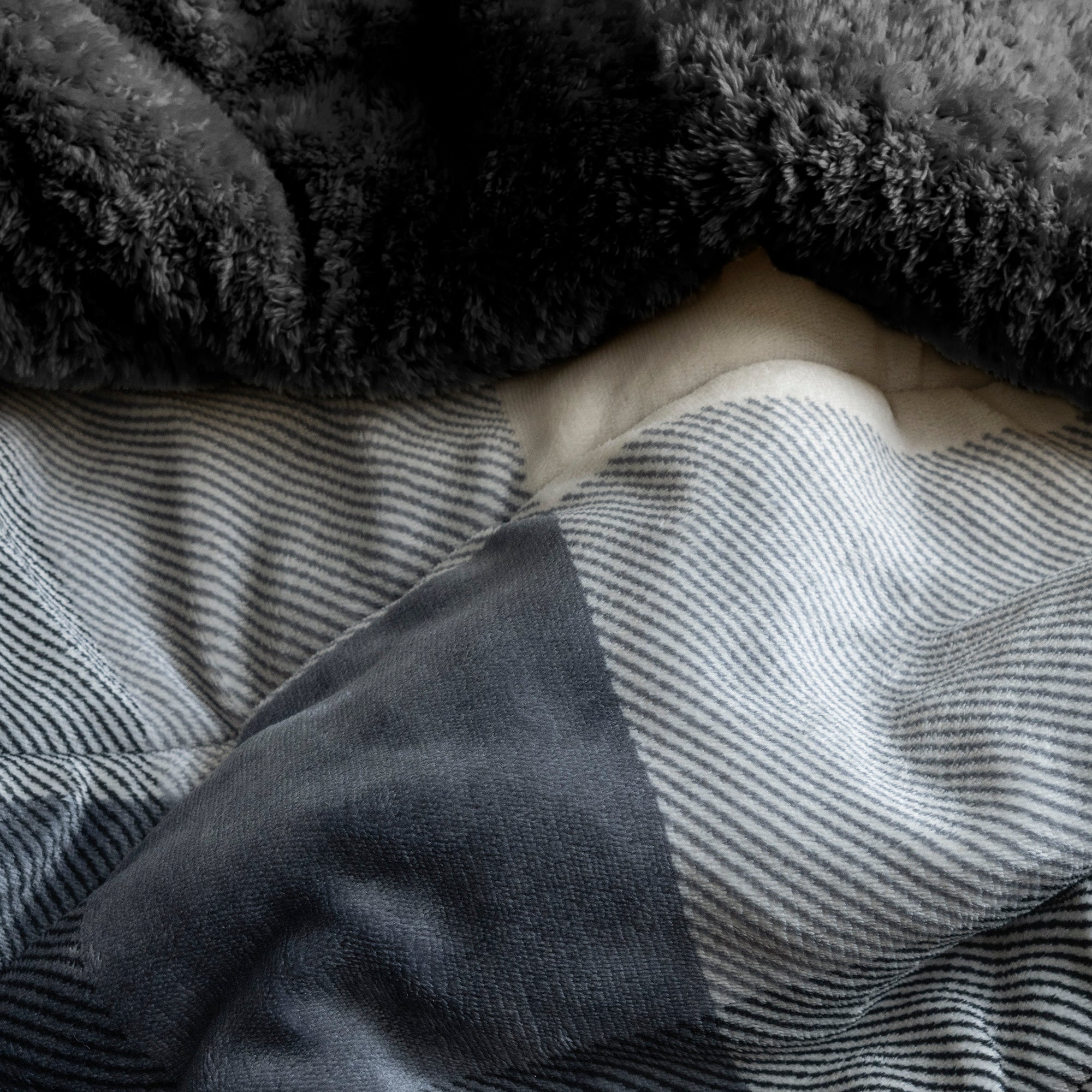 VIANNEY Cobertor Ultrasuave Con Interior De Borrega Premium Invernal Quebec