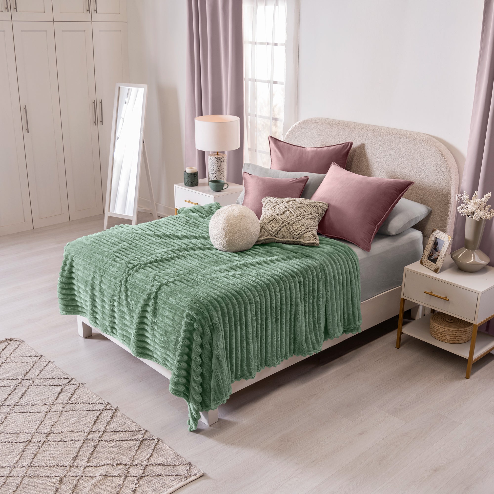 VIANNEY Cobertor Súper Suave Con Textura En Relieve Nórdico Bariloche