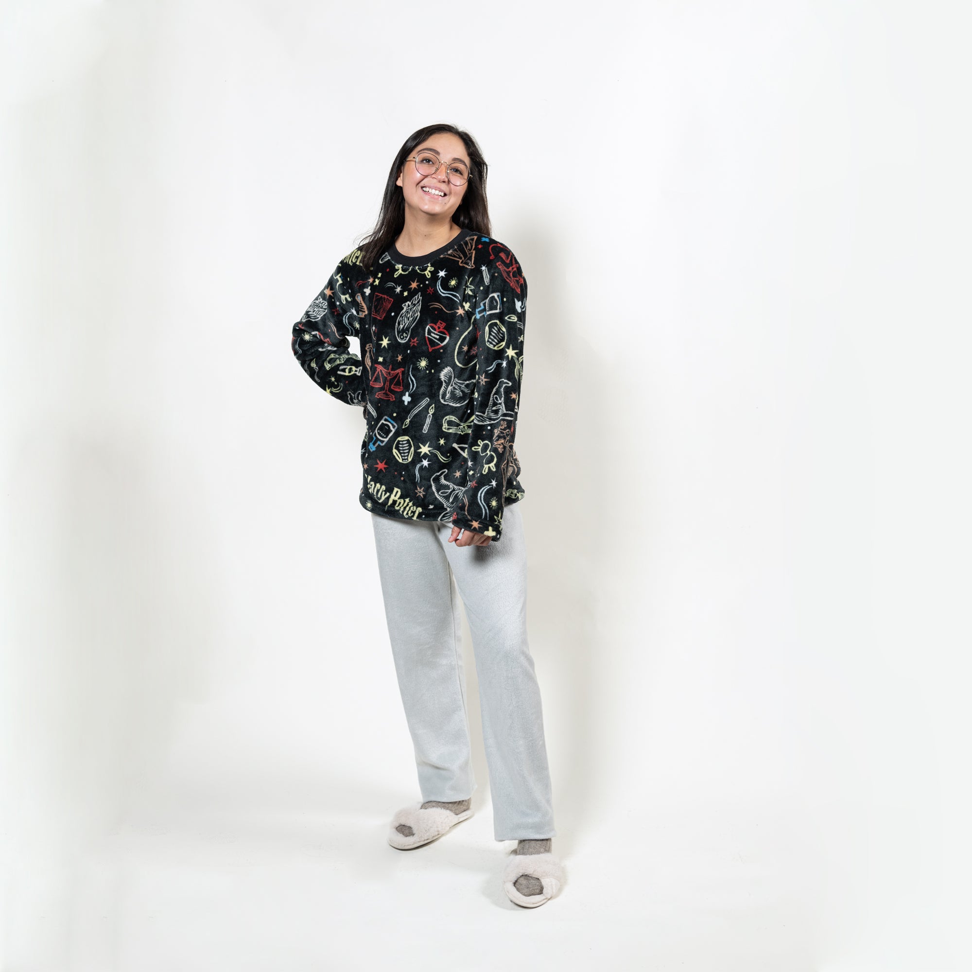 VIANNEY Pijama Calientita Unisex Con Textura De Cobertor Harry Potter