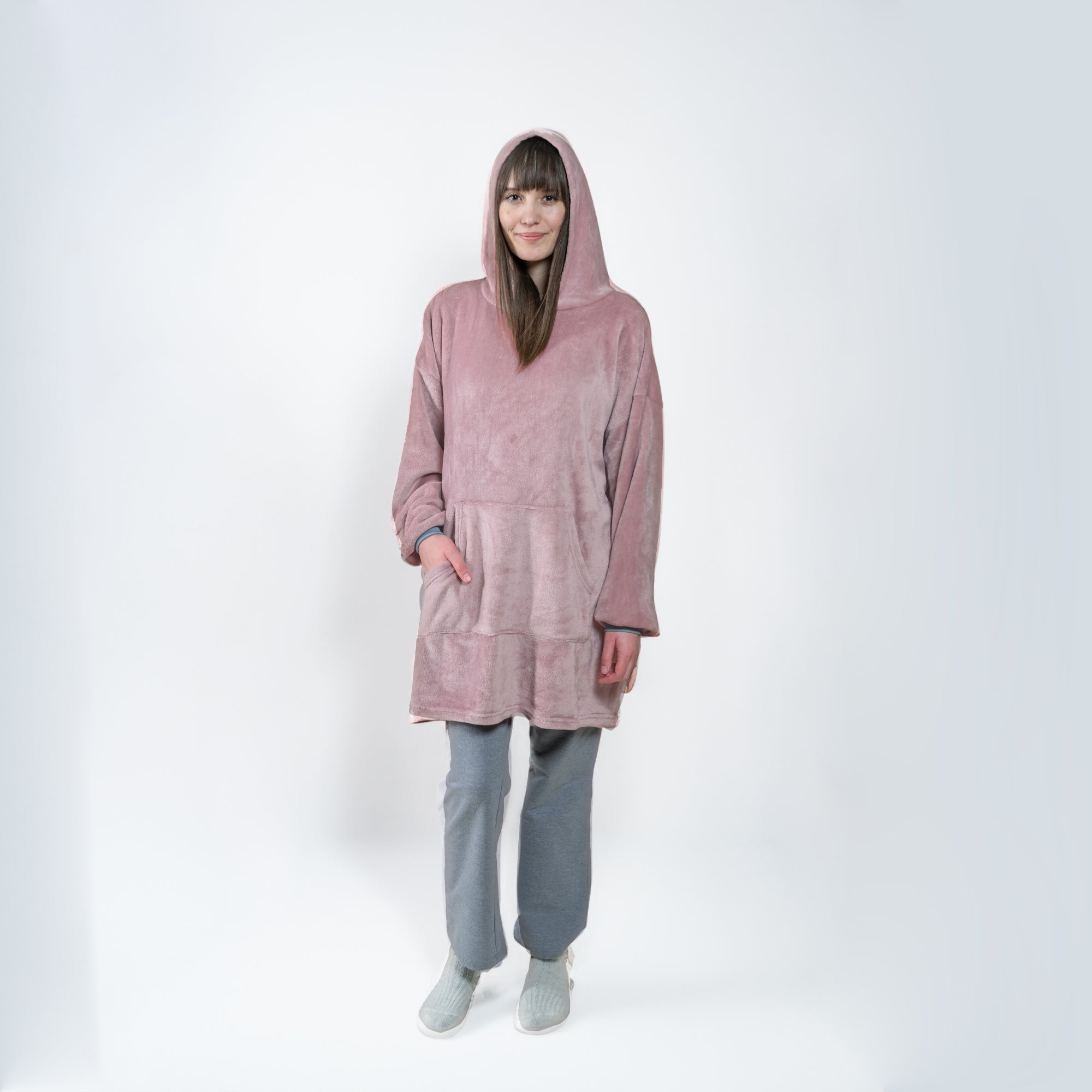 VIANNEY Winter Hoodie Oversized Super Calientita Lila