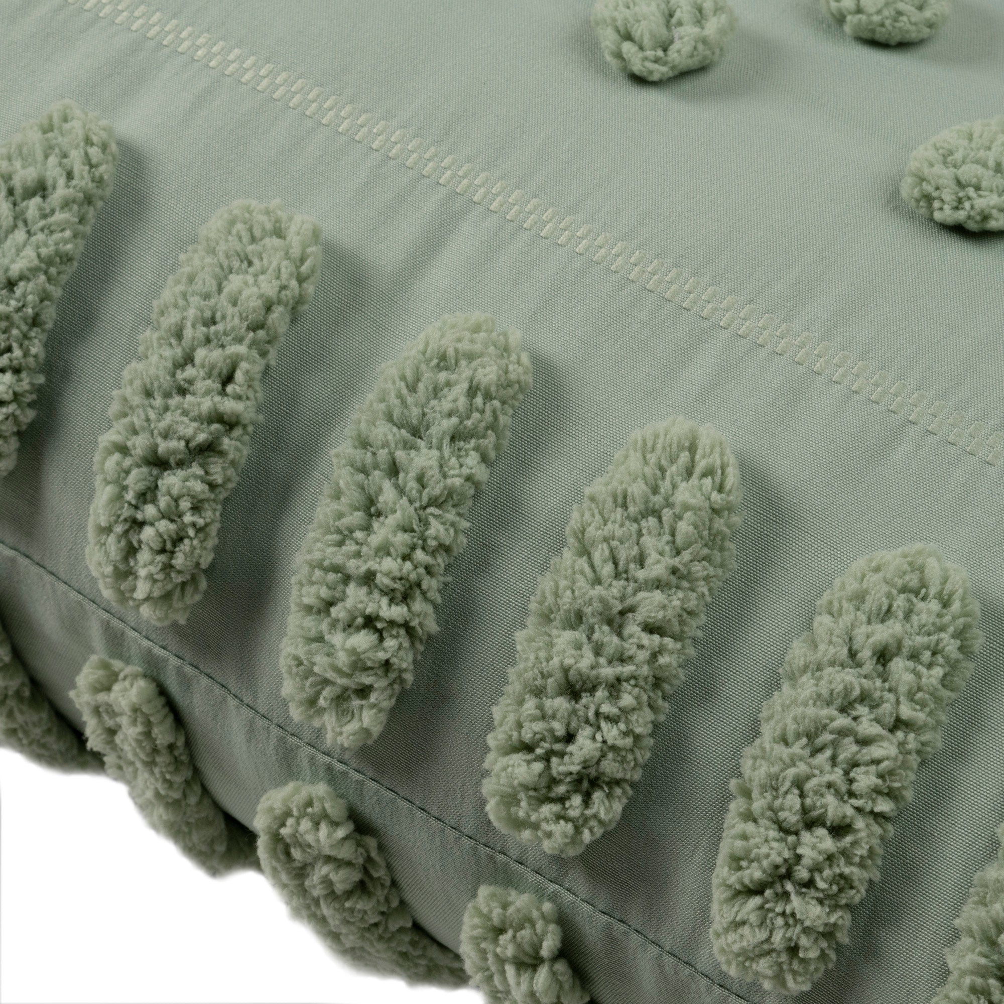 VIANNEY Funda De Cojín, Con Textura Jacquard Jade