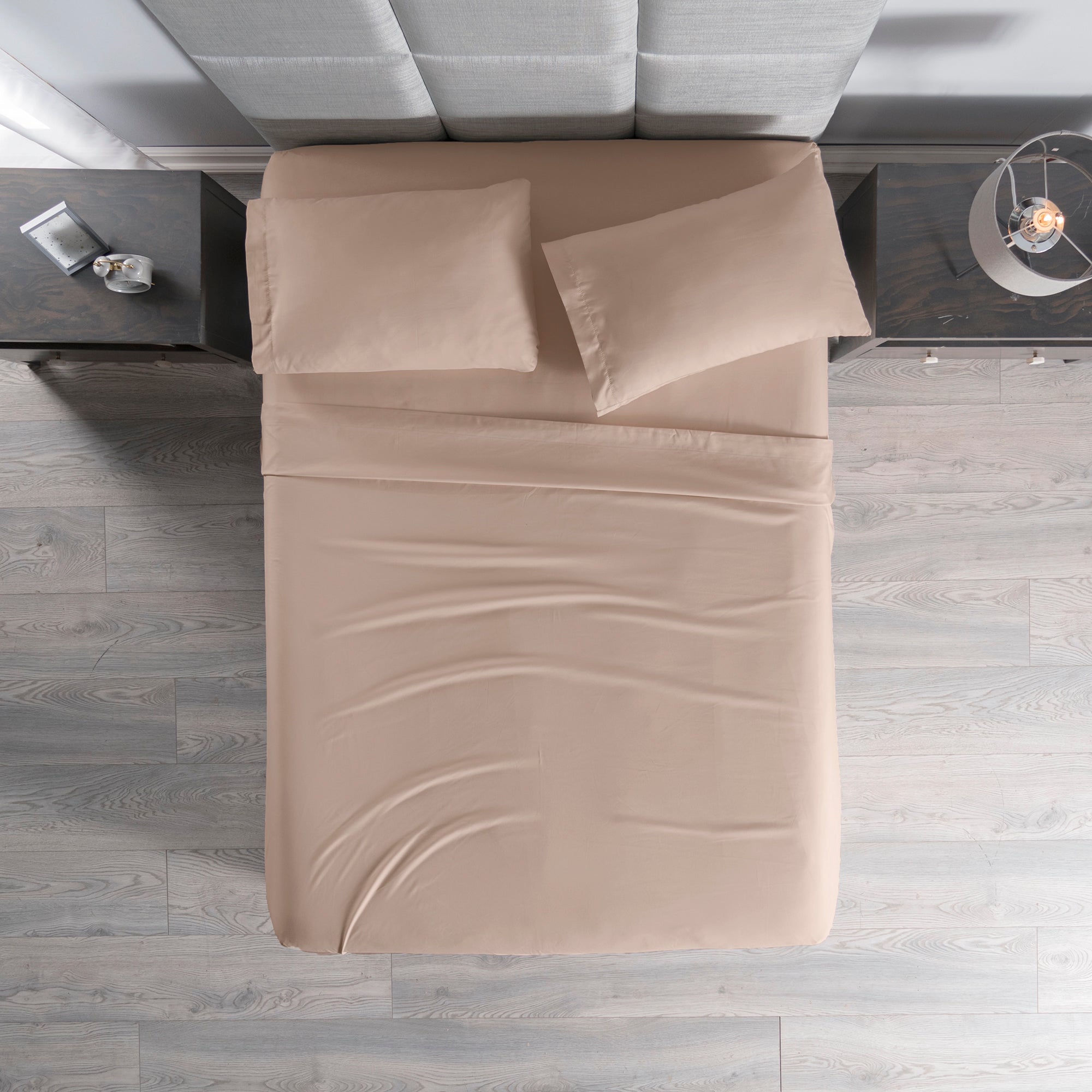 VIANNEY Juego De Sábanas Súper Suaves Viasoft Almond