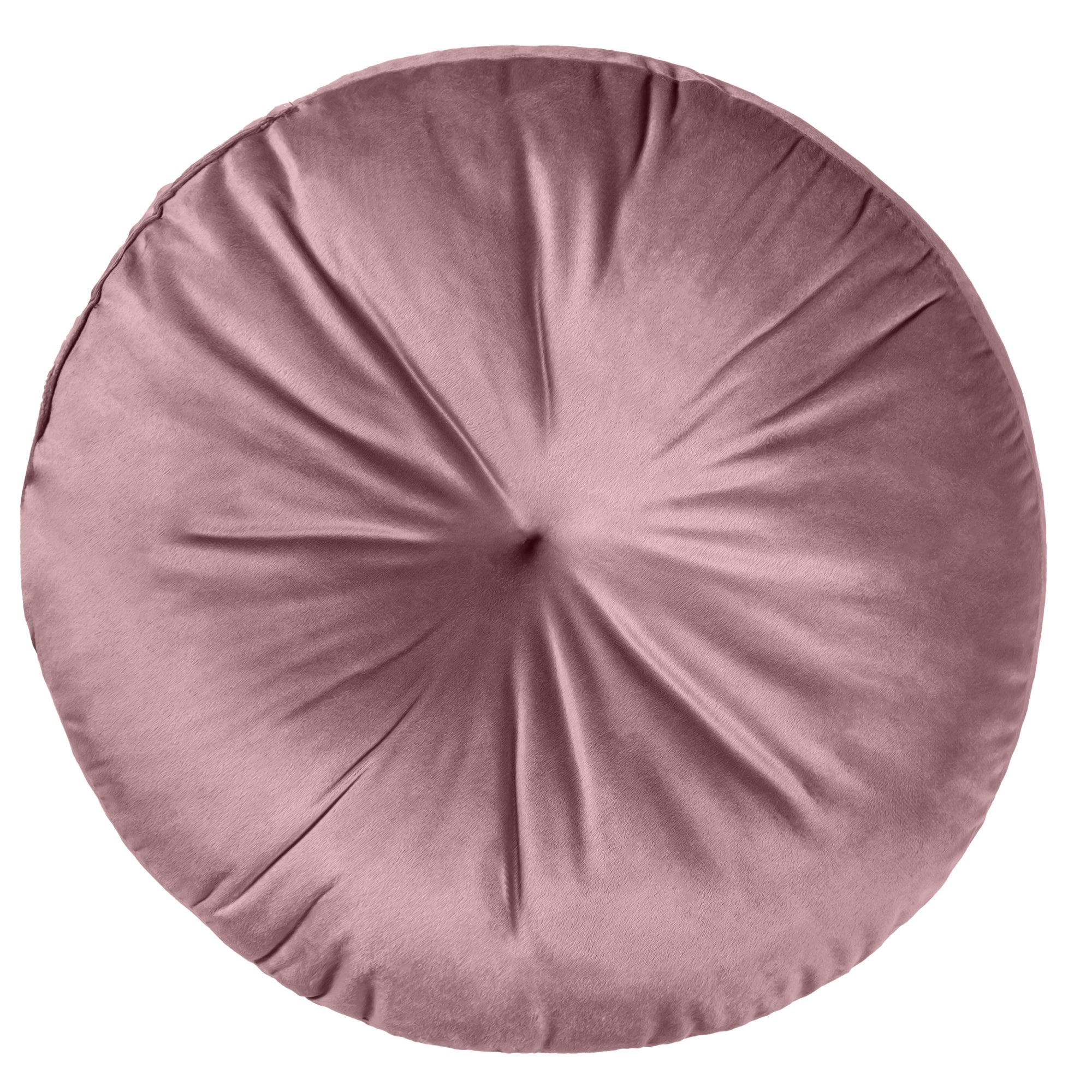 VIANNEY Cojín Circular Decorativo De Terciopelo Velvet Lila