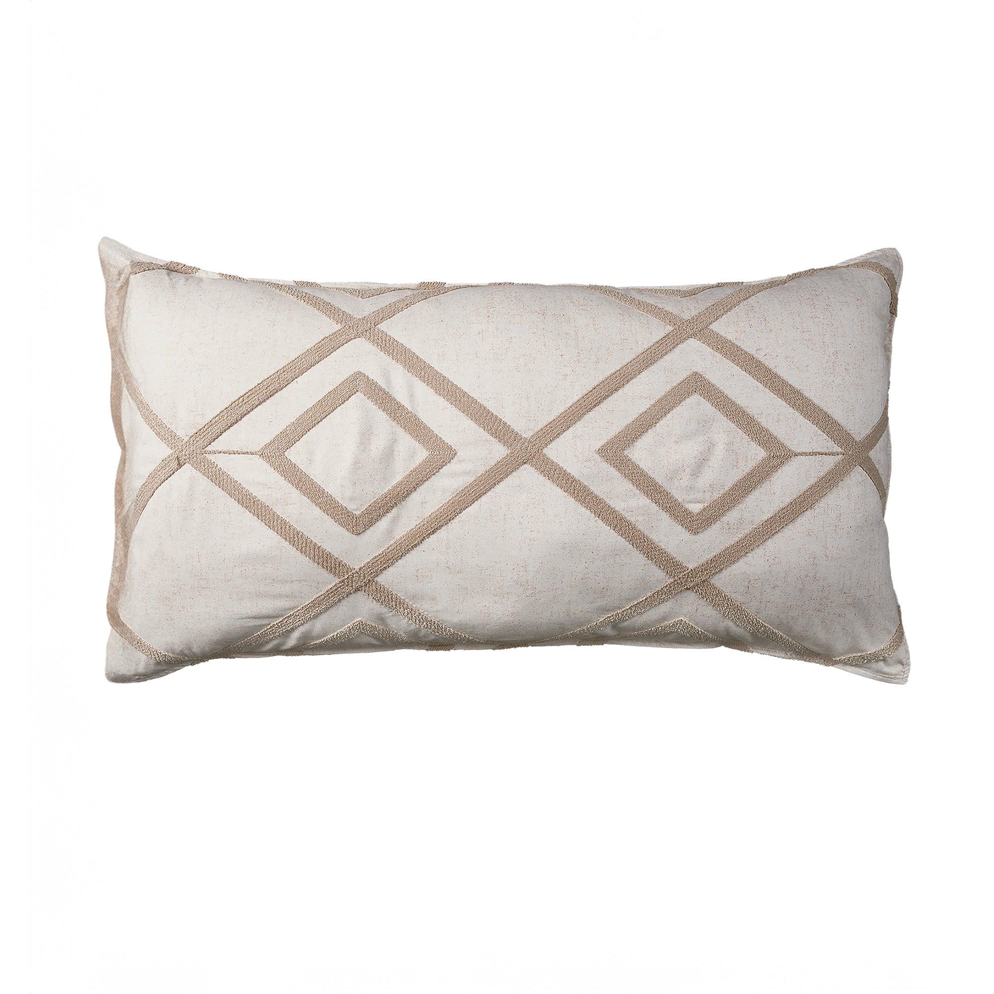 VIANNEY Funda Decorativa De Almohada, Bordada Voga Perla