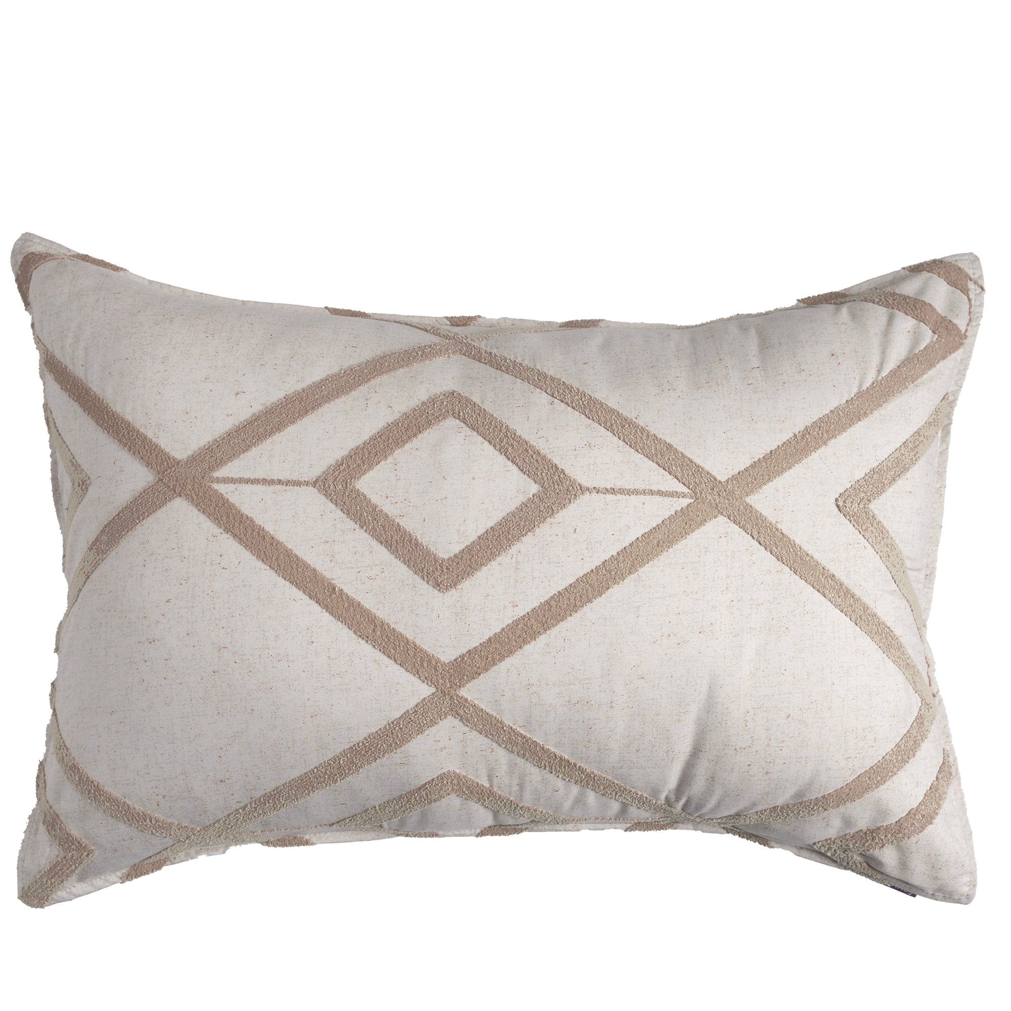 VIANNEY Funda Decorativa De Almohada, Bordada Voga Perla
