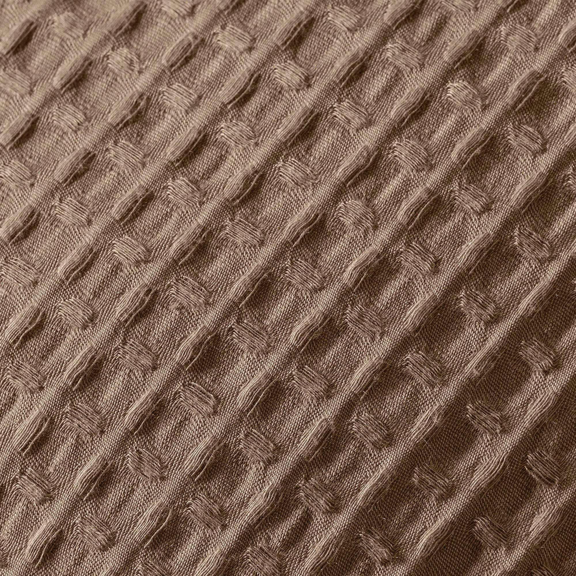 VIANNEY Funda De Cojín, Texturizada Waffle Incienso