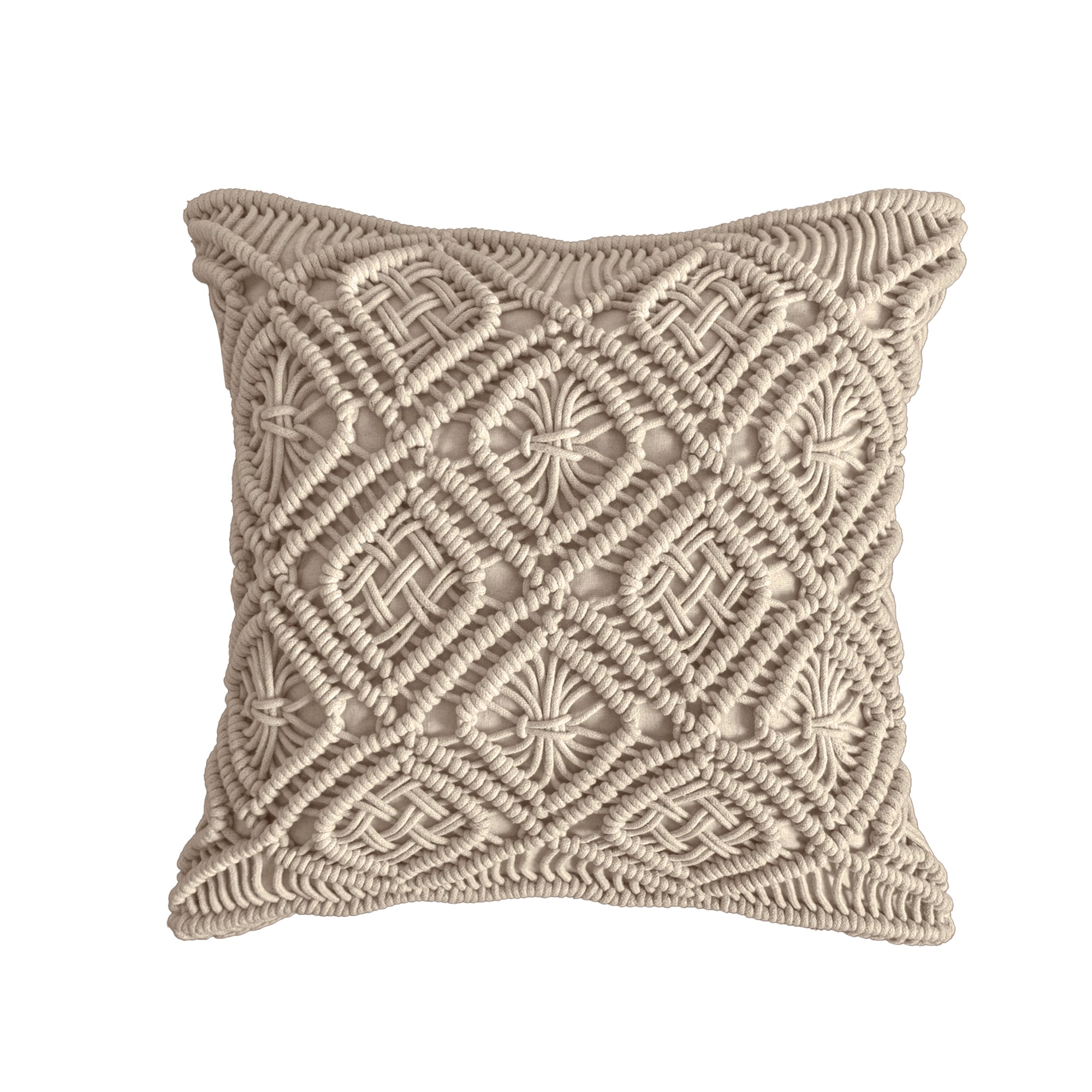 VIANNEY Funda De Cojín, Con Tejido Mumbai Macrame