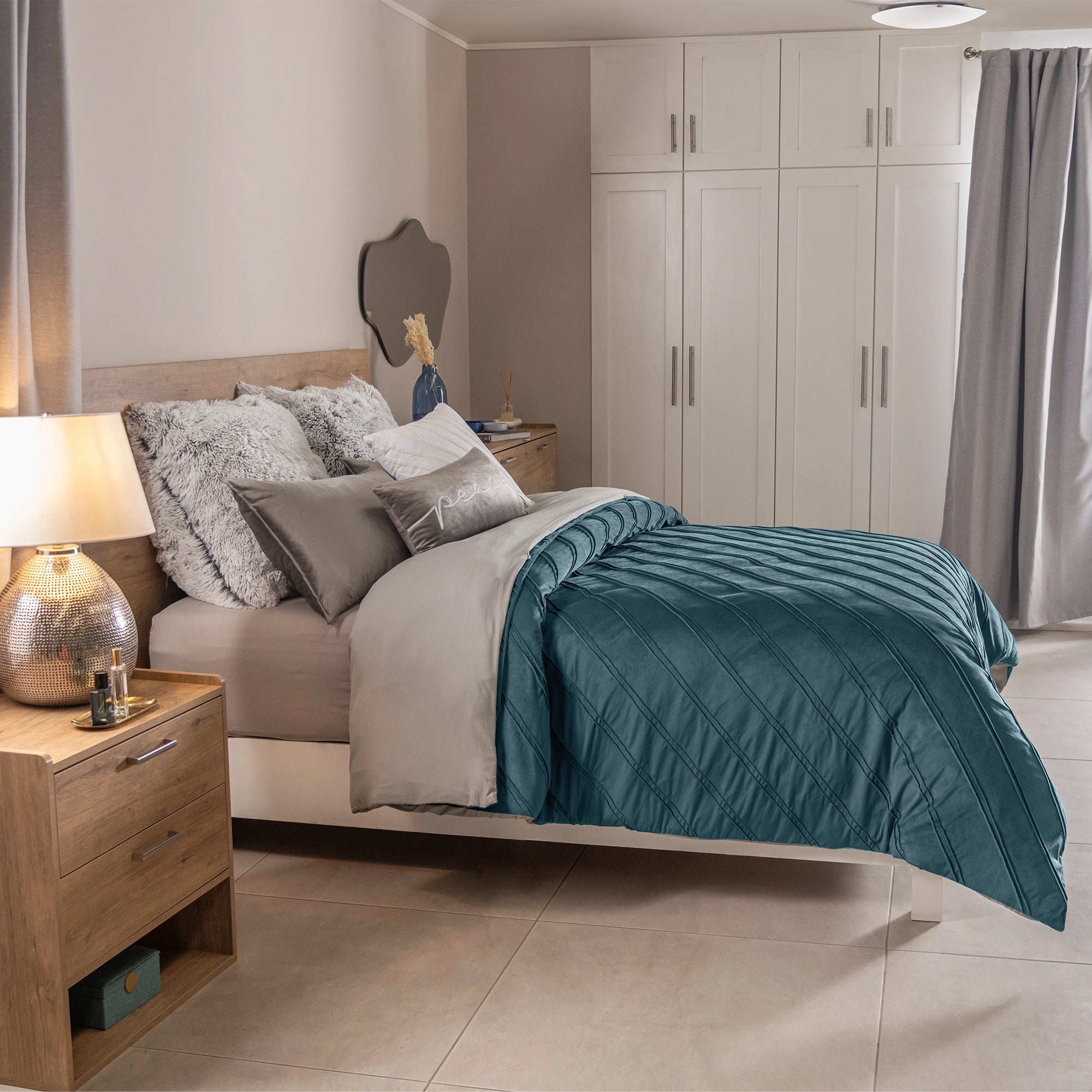 VIANNEY Funda De Duvet, Con Textura De Terciopelo Atlantic