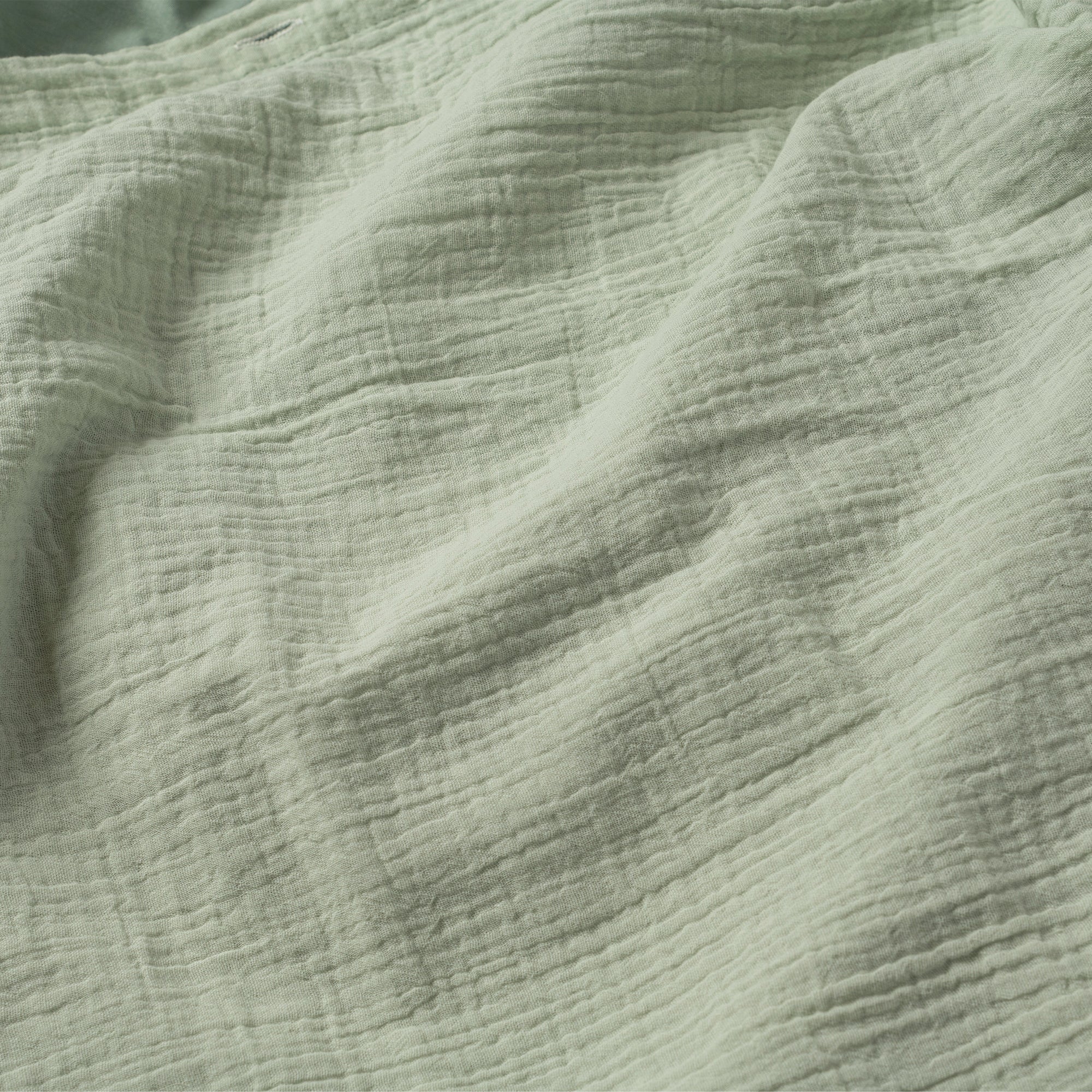 VIANNEY Funda De Duvet, Con Textura De Muselina 100% Algodón Salvia