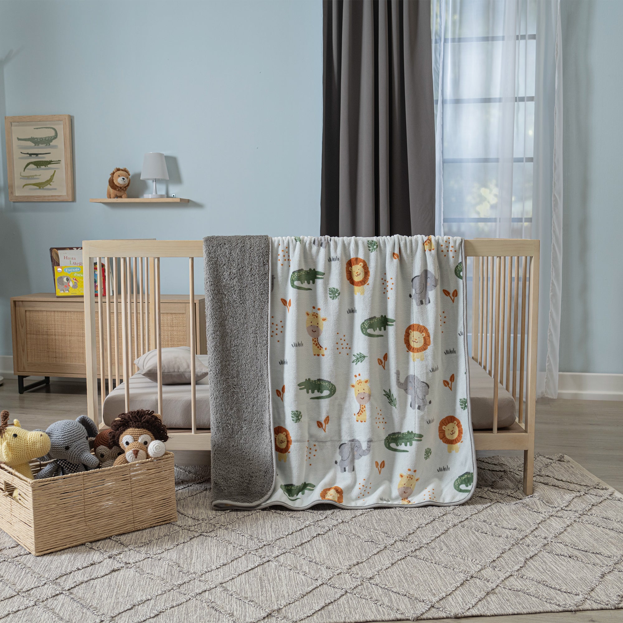 VIANNEY Cobijita Para Bebé Ultrasuave Con Interior De Borrega Safari