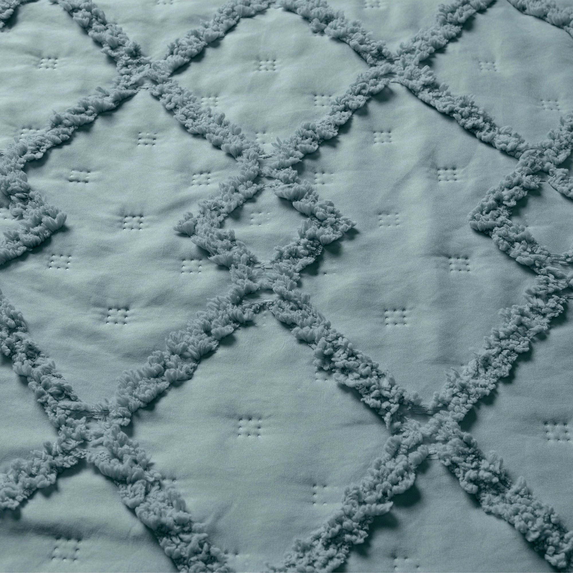 VIANNEY Edredón Ultradelgado Doble Vista Textura Jacquard Nuut Celeste