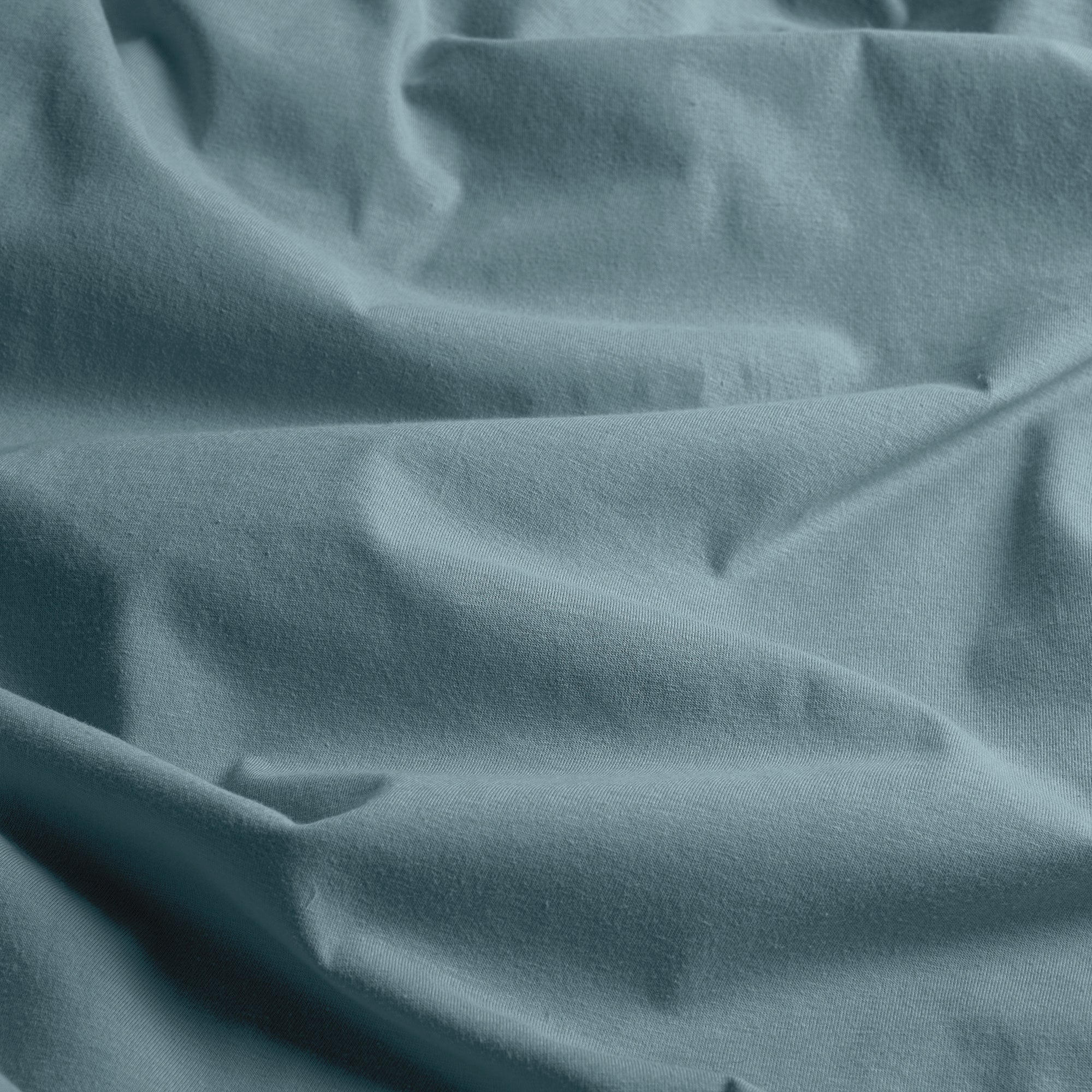 VIANNEY Juego De Sábanas Frescas Con Tejido De Camiseta 100% Algodón Celeste