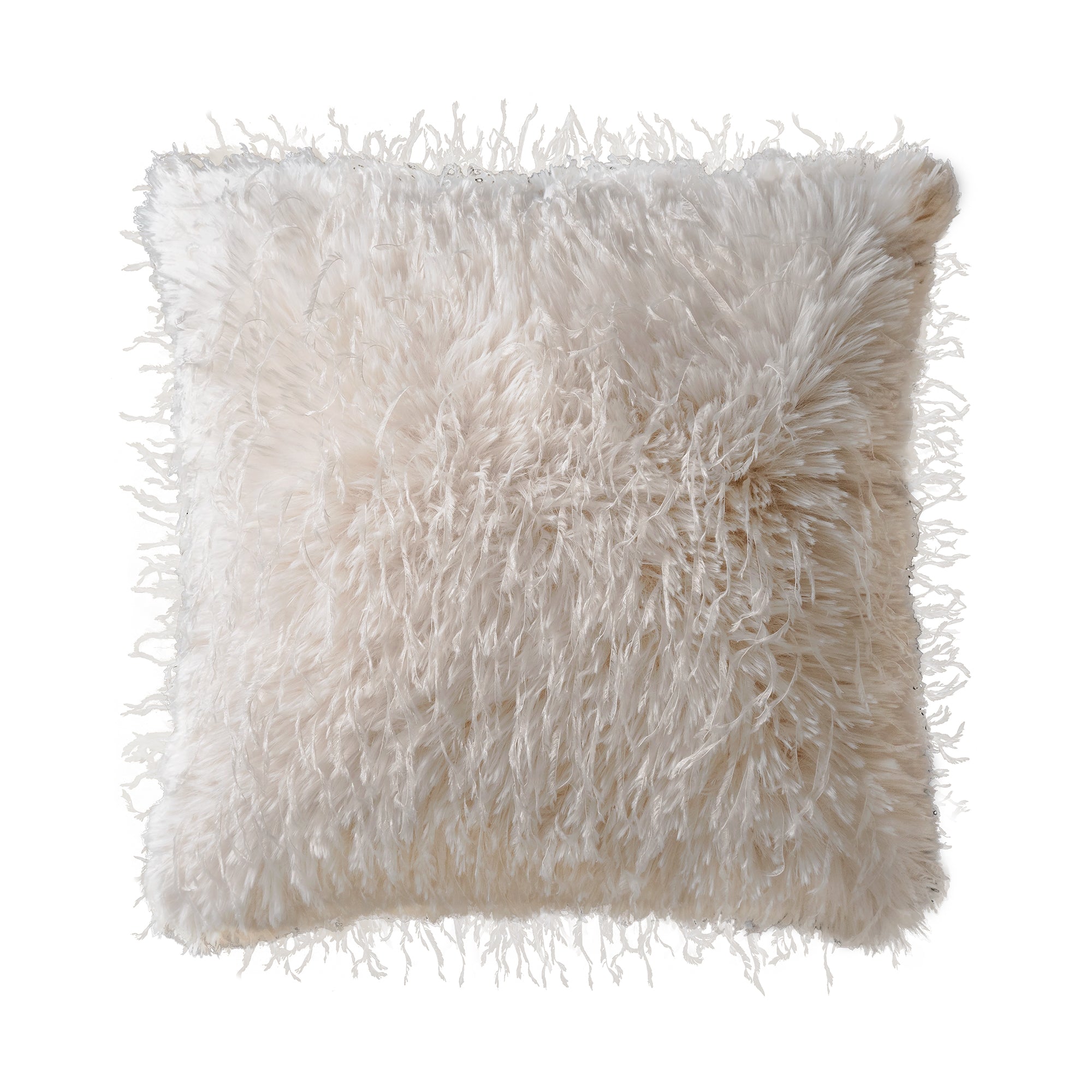 VIANNEY Funda De Cojín, Con Textura De Plumas Ivory