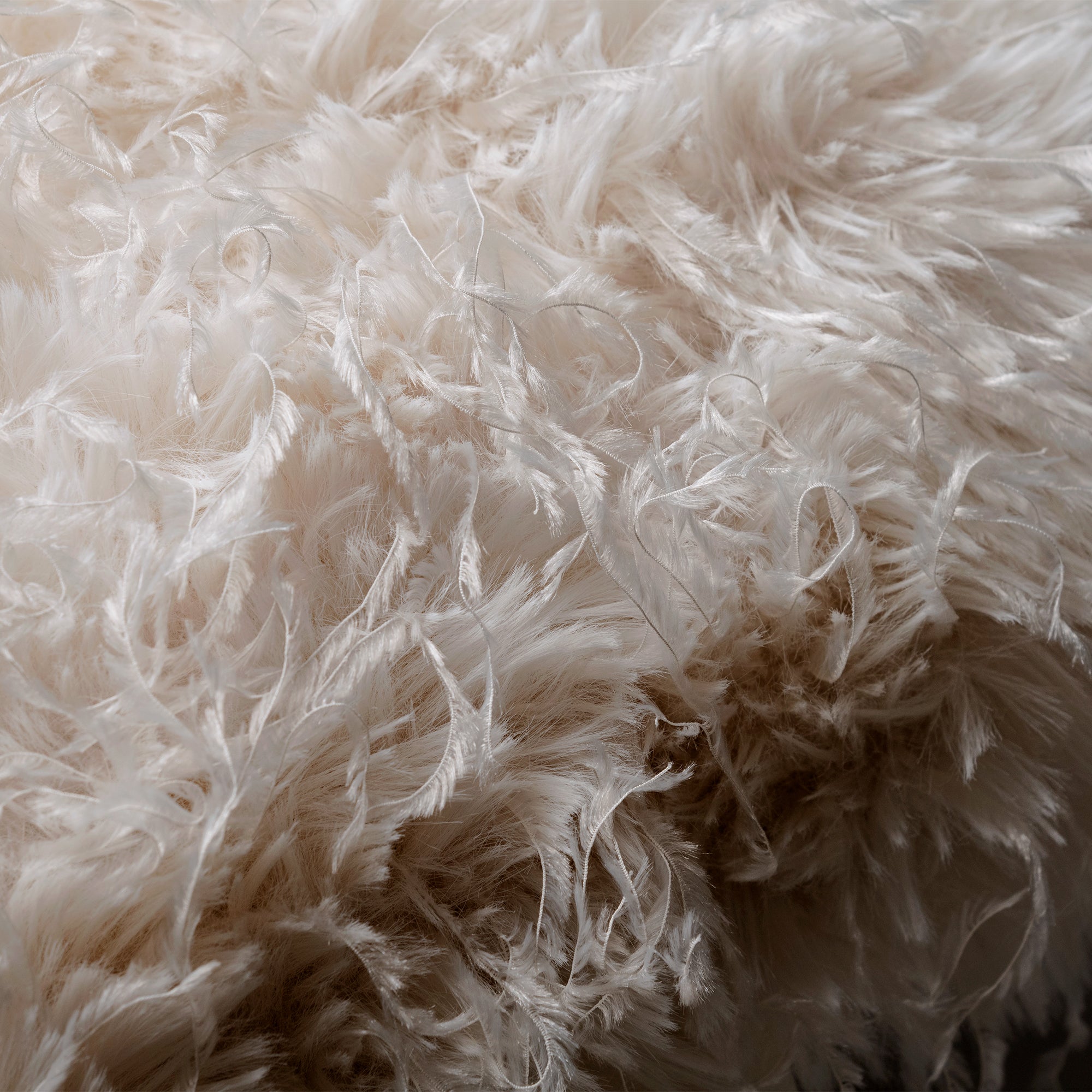 VIANNEY Funda De Cojín, Con Textura De Plumas Ivory