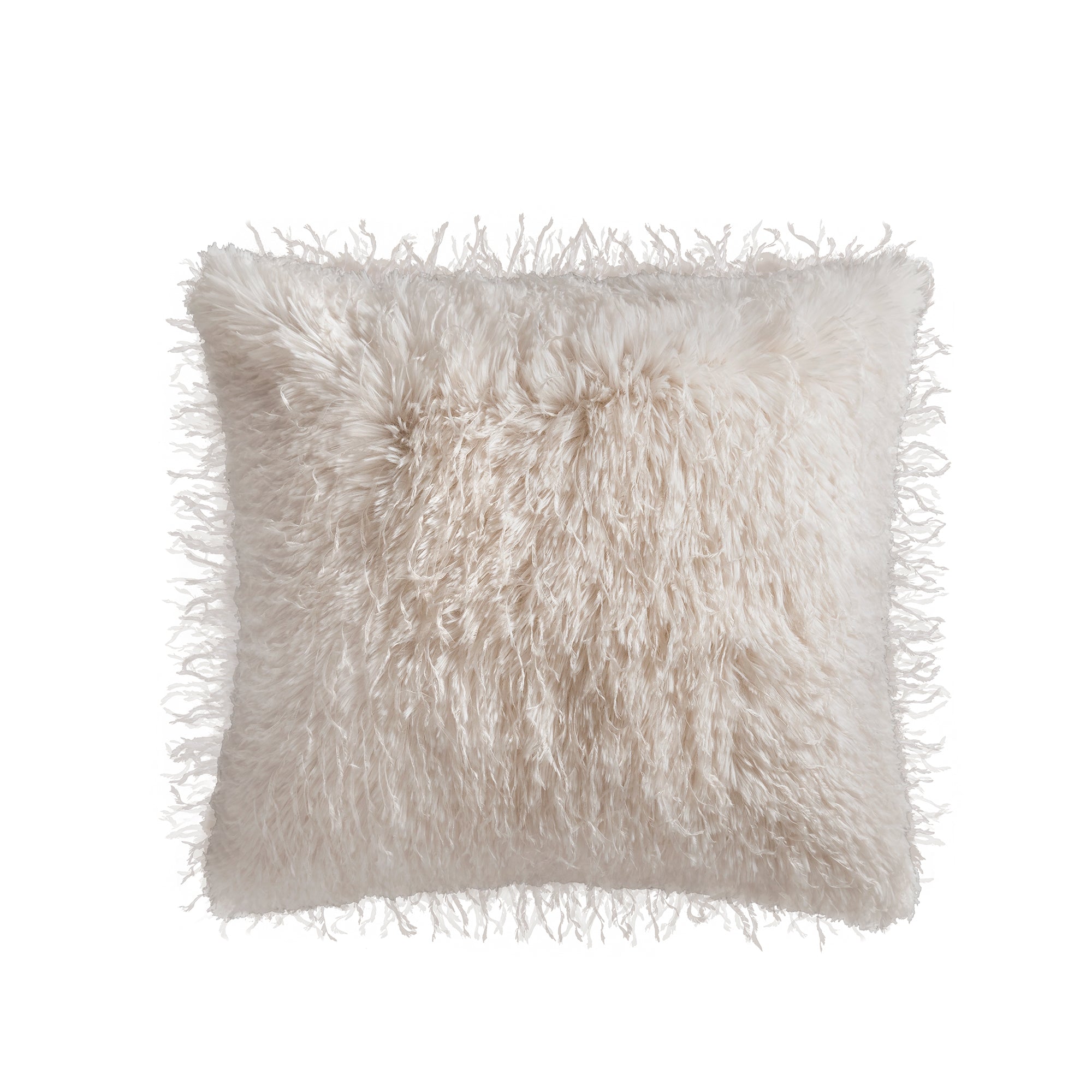 VIANNEY Funda Decorativa De Almohada, Con Textura De Plumas Ivory