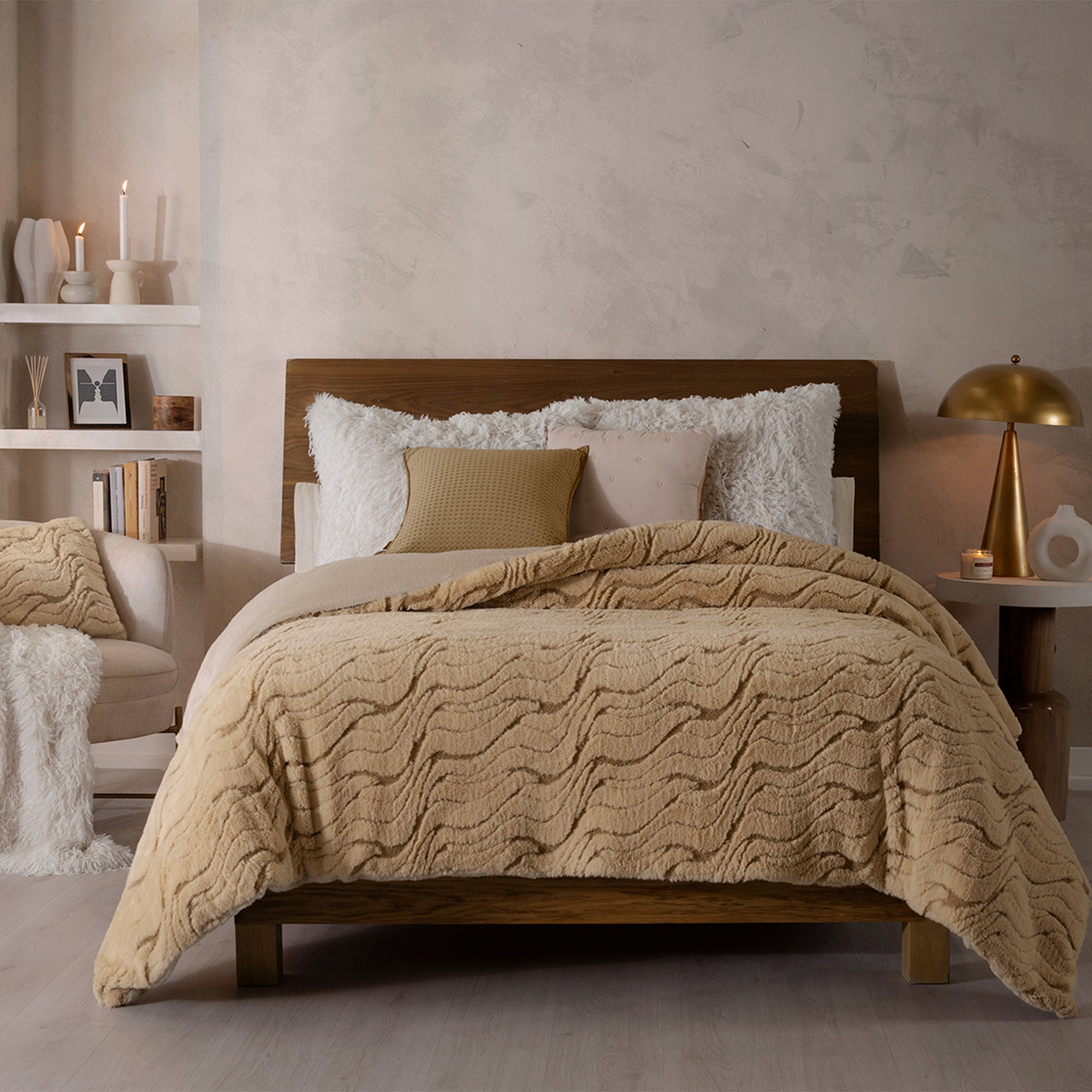 VIANNEY Funda De Duvet, Súper Calientita Texturizada Con Cierre Everest Incienso