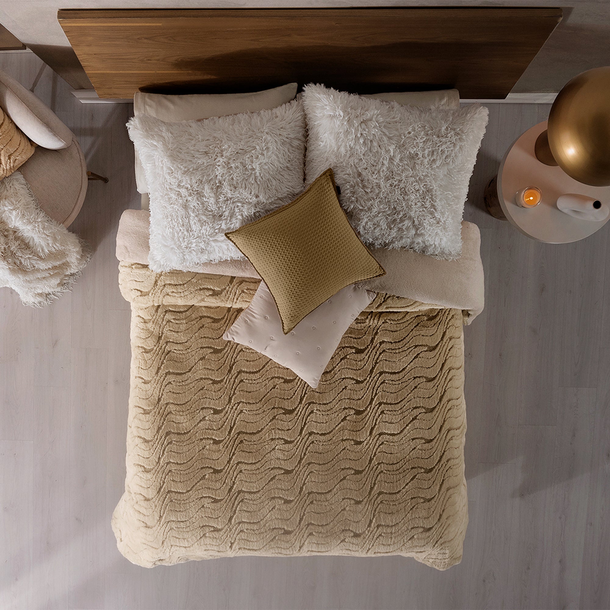 VIANNEY Funda De Duvet, Súper Calientita Texturizada Con Cierre Everest Incienso