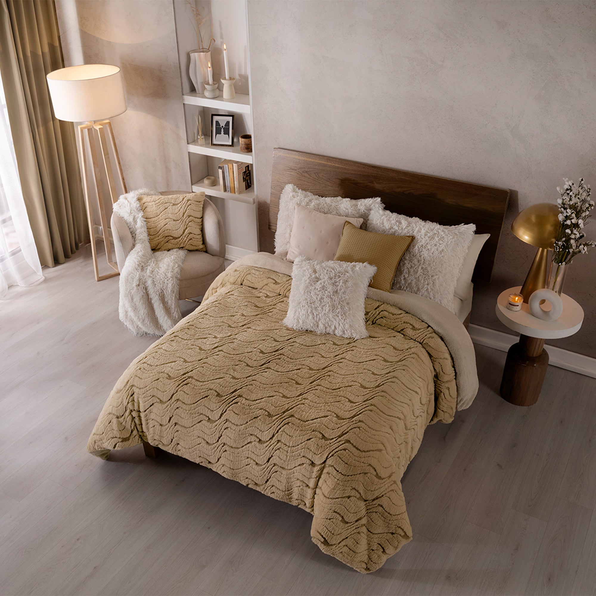 VIANNEY Funda De Duvet, Súper Calientita Texturizada Con Cierre Everest Incienso