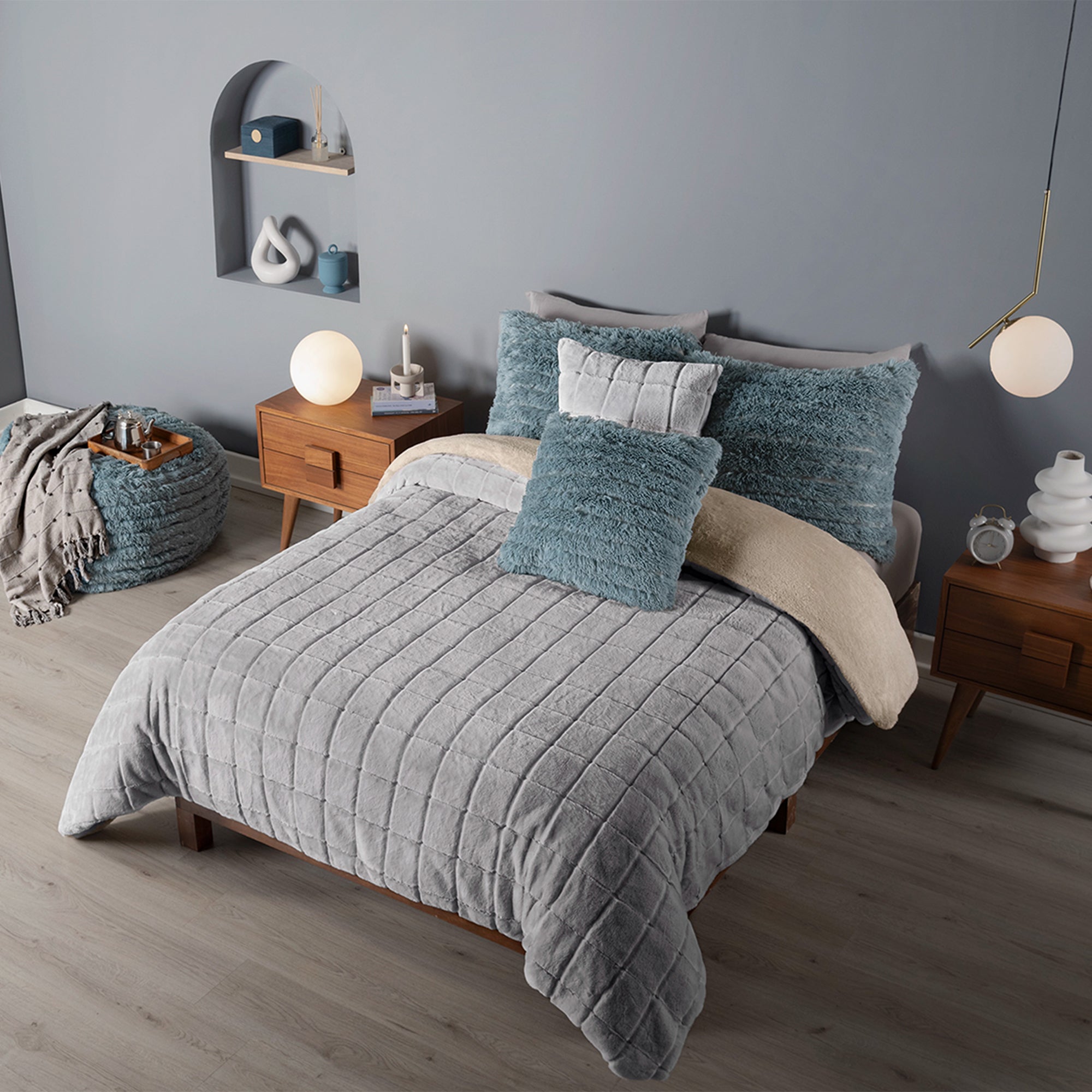 VIANNEY Funda De Duvet, Súper Calientita Texturizada Con Cierre Everest Stone