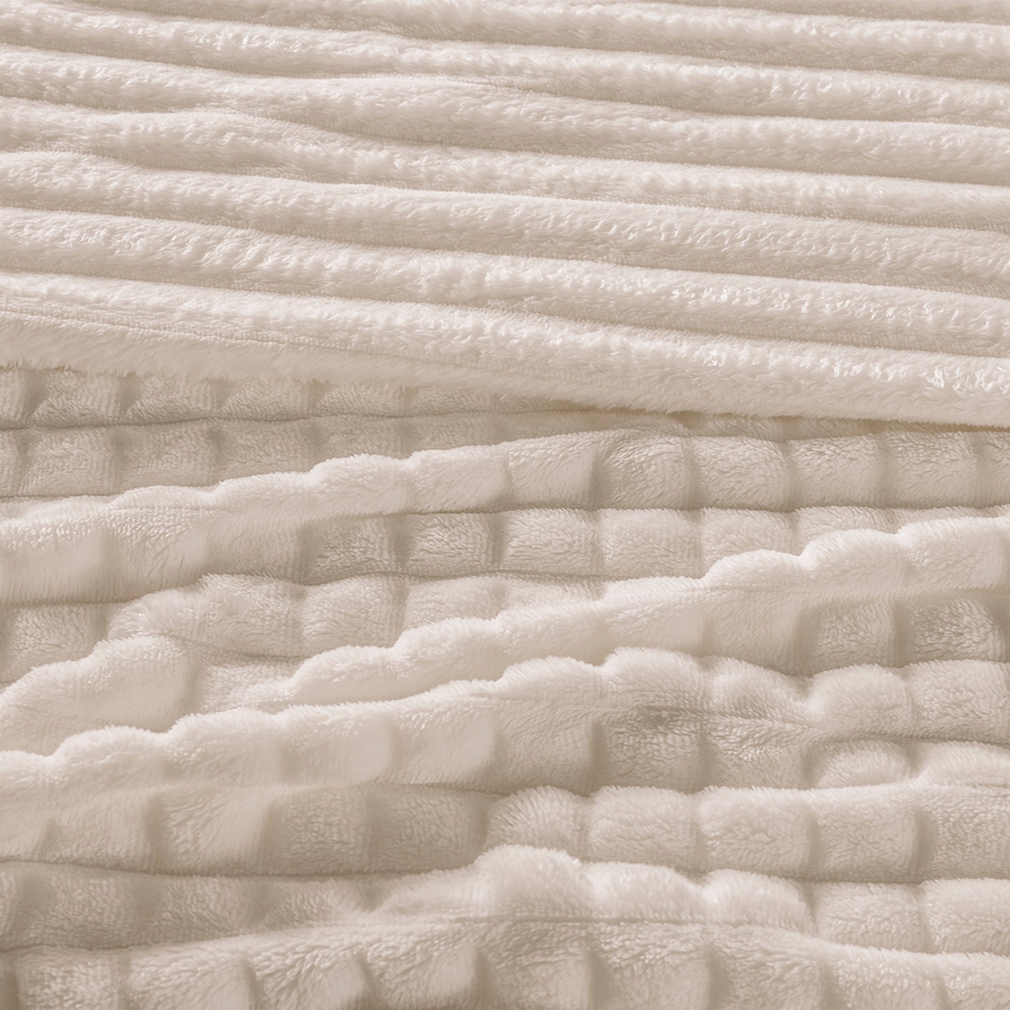 VIANNEY Cobertor Doble Vista Súper Suave Con Textura En Relieve Nórdico Vostok