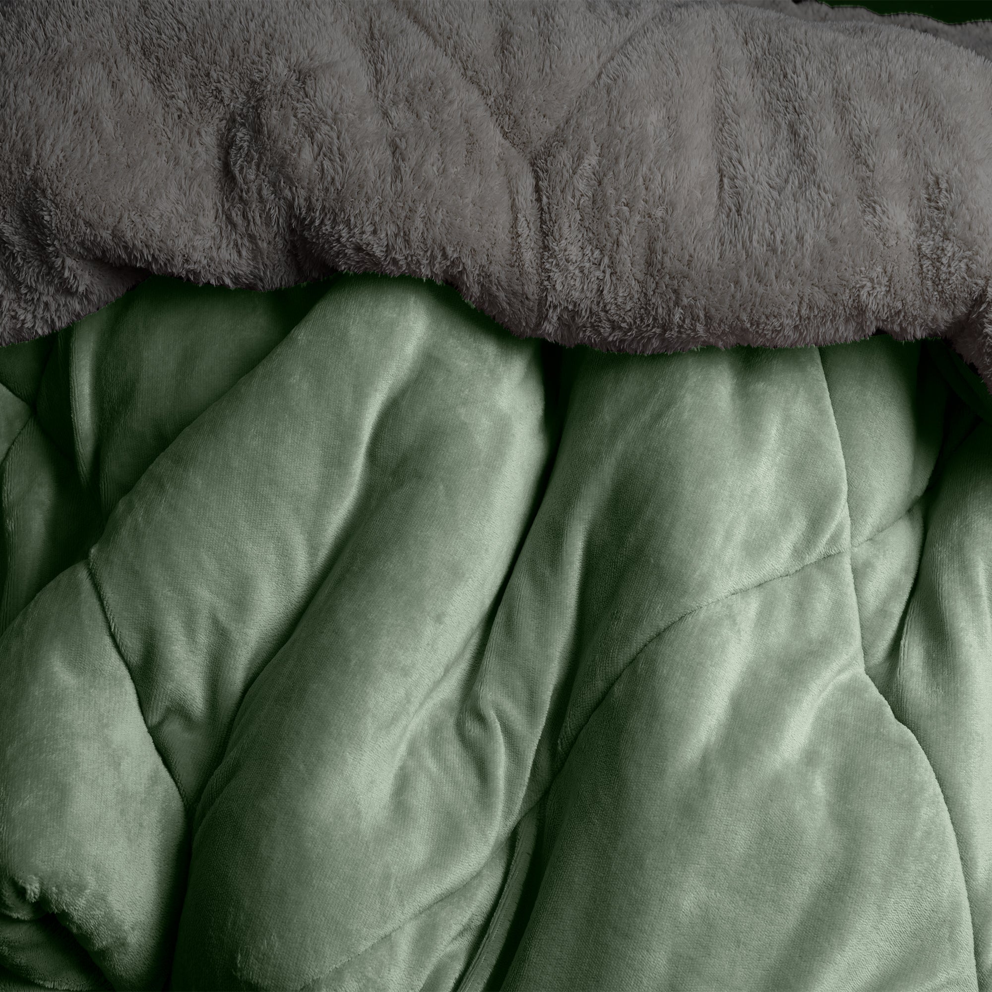 VIANNEY Cobertor Ultrasuave Con Interior De Borrega Premium Invernal Jade