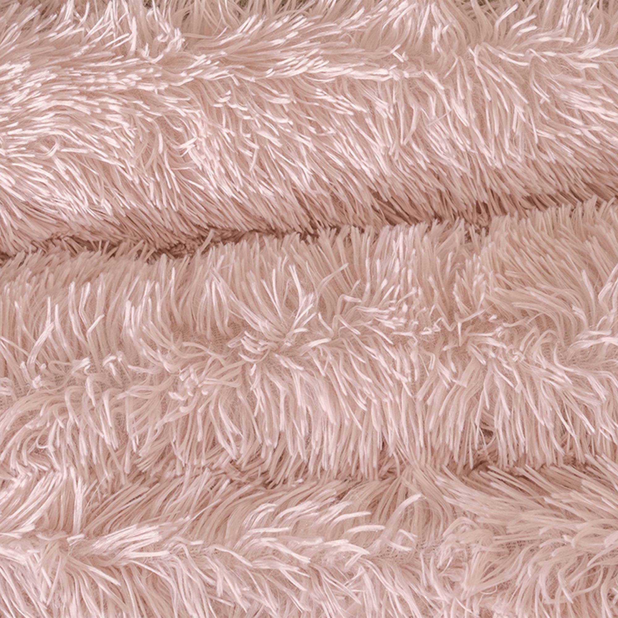 VIANNEY Tapete Decorativo Con Textura De Pelo Largo Everest Sweet Pink