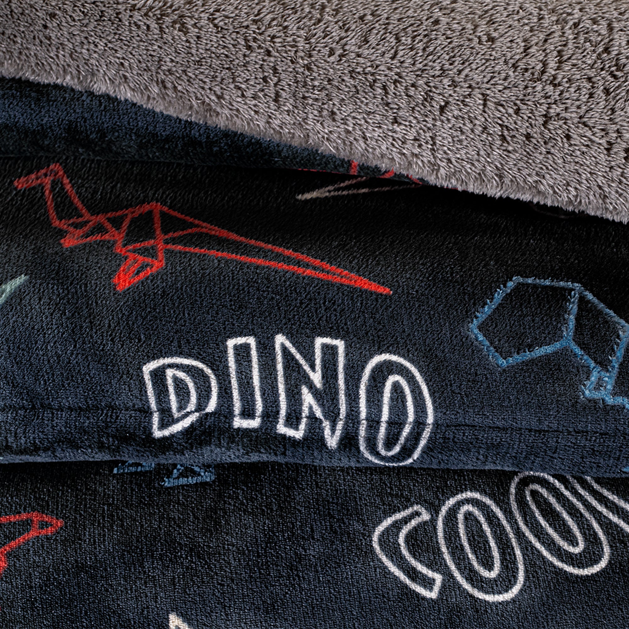 VIANNEY Cobertor Ultrasuave Que Brilla En La Oscuridad Con Interior De Borrega Premium Invernal Jurásico