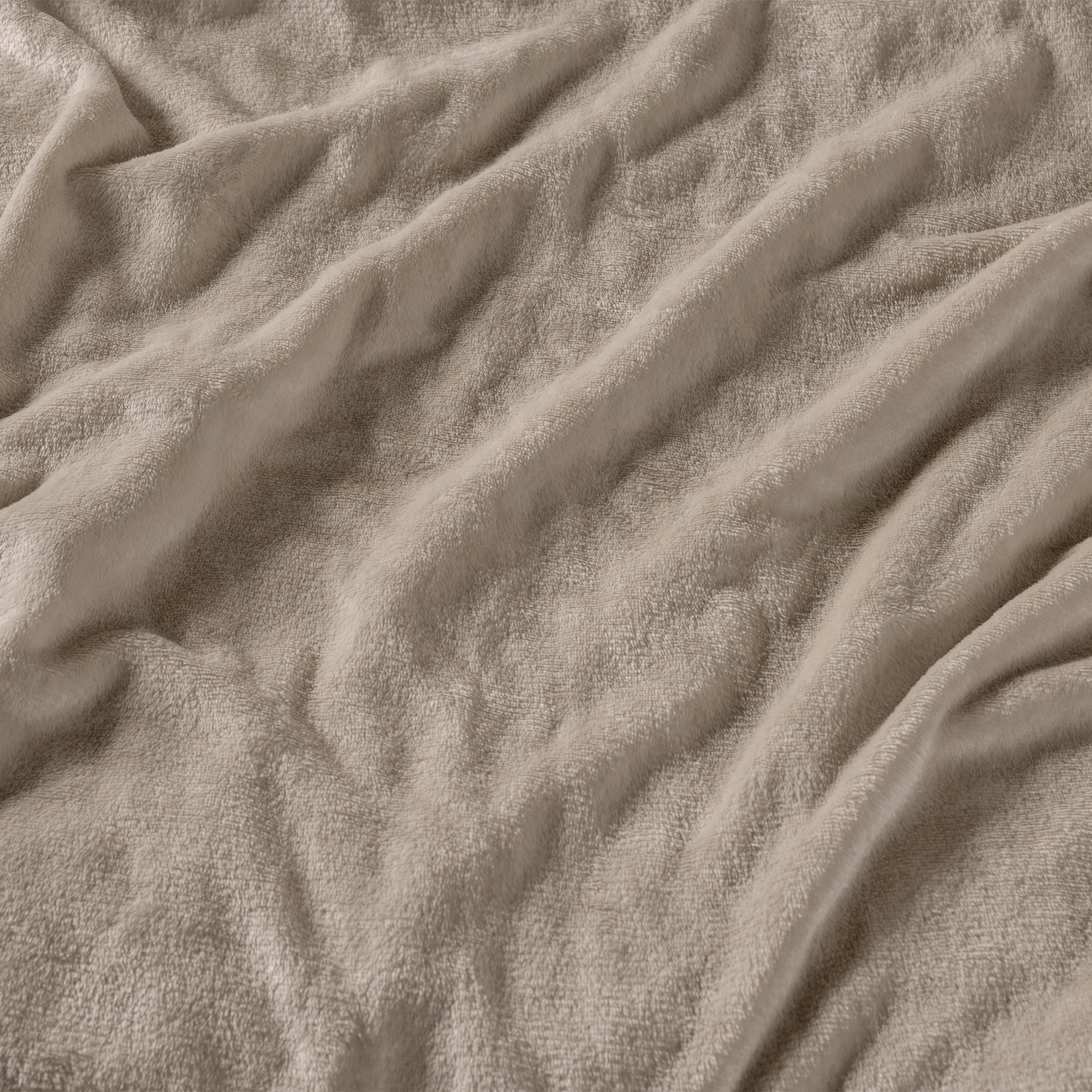 VIANNEY Juego De Sábanas Súper Calientitas Con Textura De Cobertor Siberia Greige