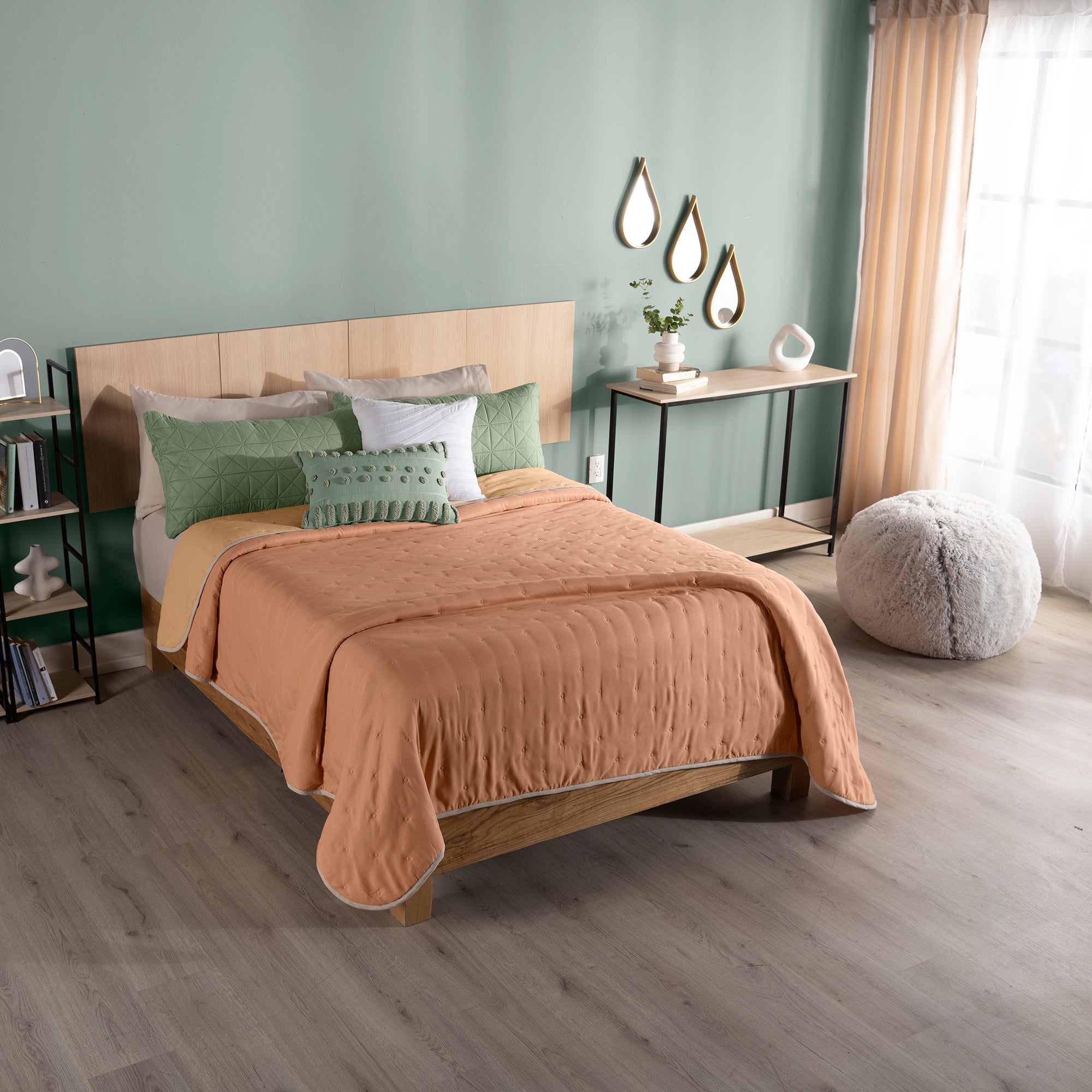 VIANNEY Edredón Doble Vista Ultradelgado Novo Peach